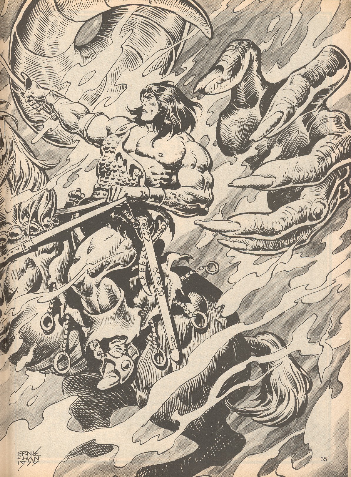 Read online The Savage Sword Of Conan comic -  Issue #54 - 35