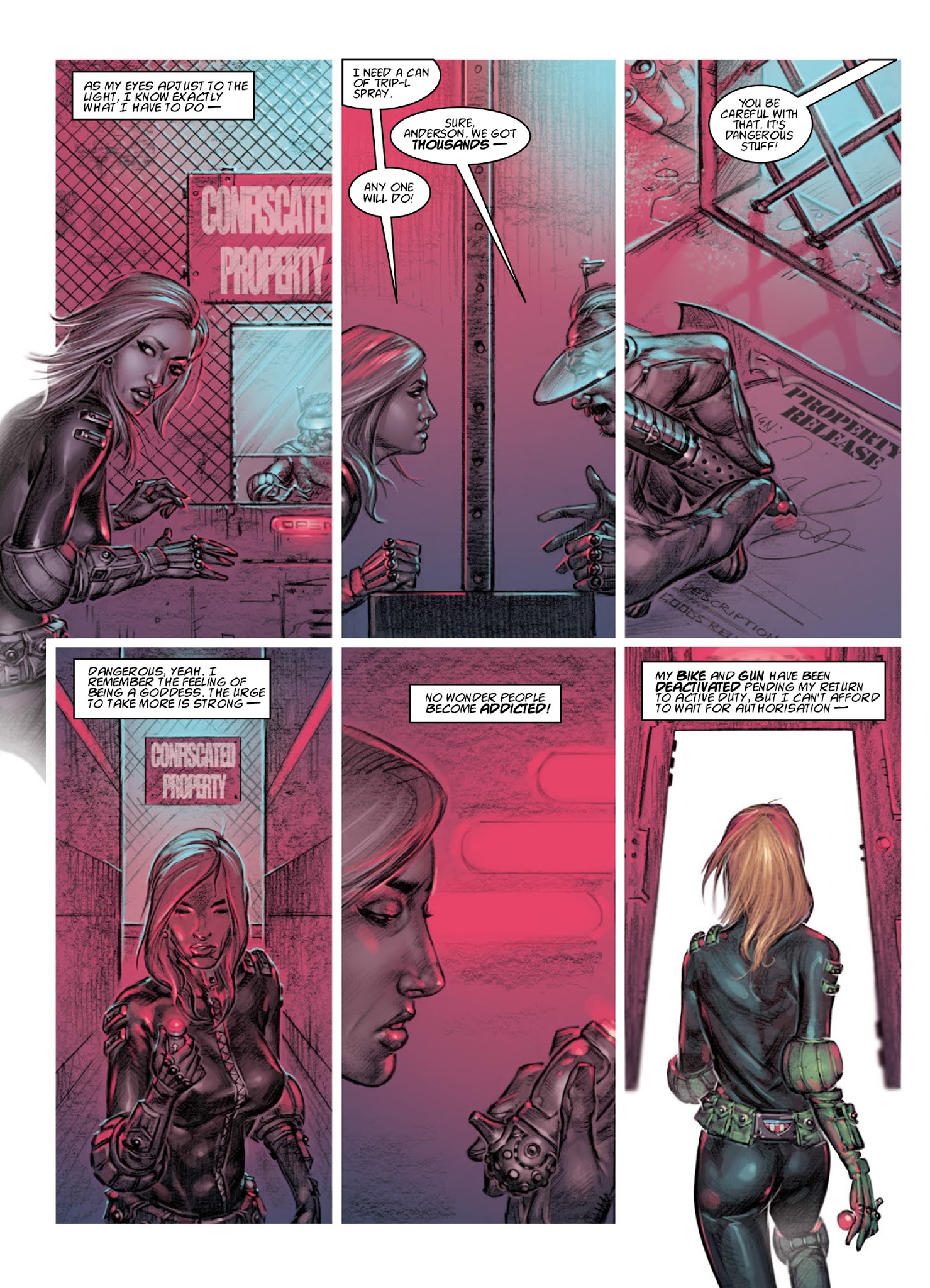 Read online Judge Anderson: The Psi Files comic -  Issue # TPB 5 - 218