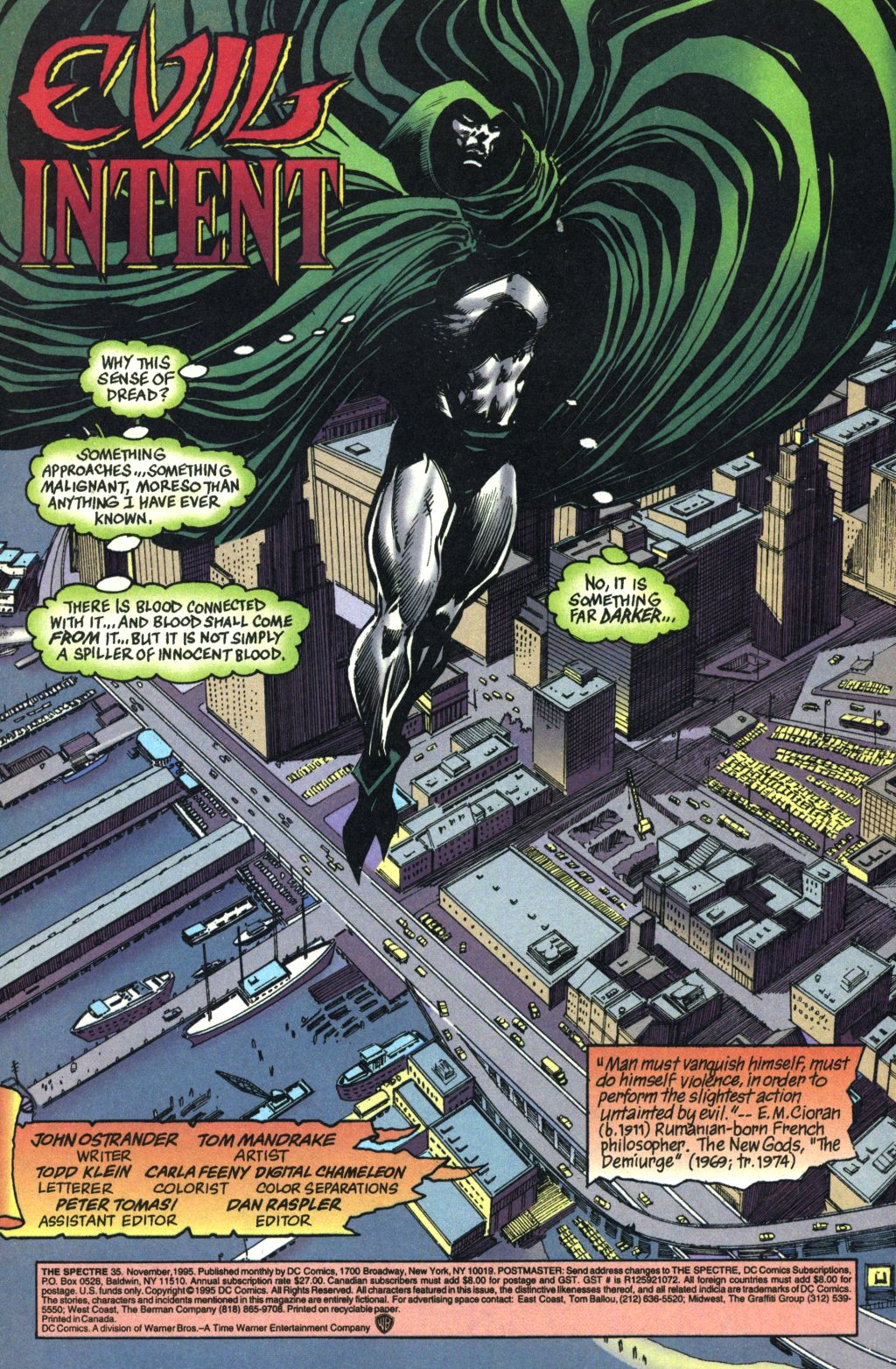 Read online The Spectre (1992) comic -  Issue #35 - 2