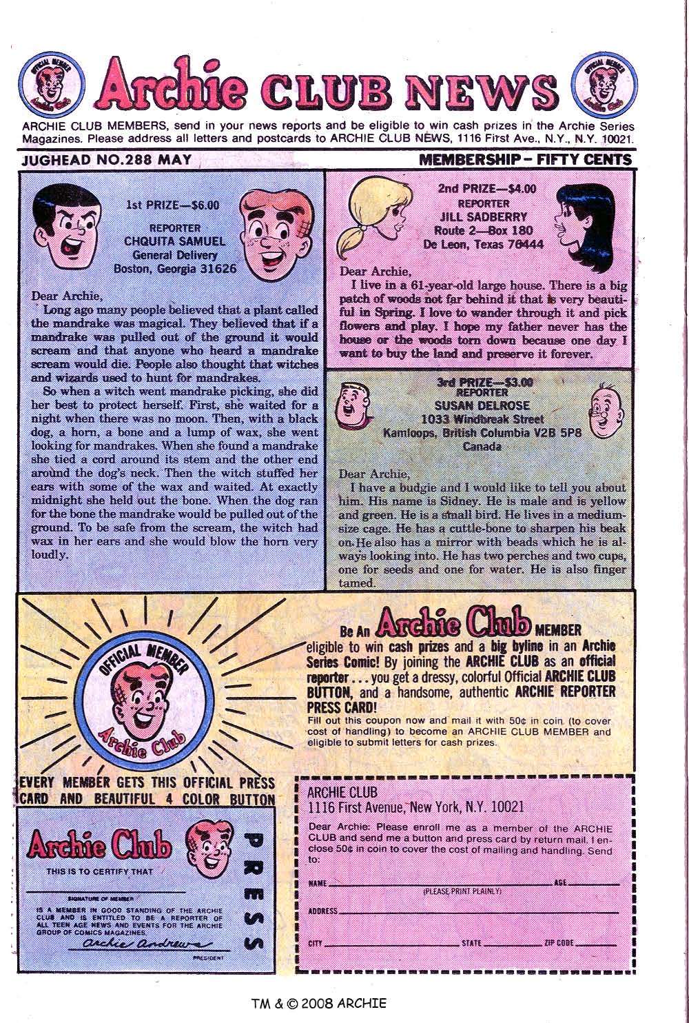 Read online Jughead (1965) comic -  Issue #288 - 26