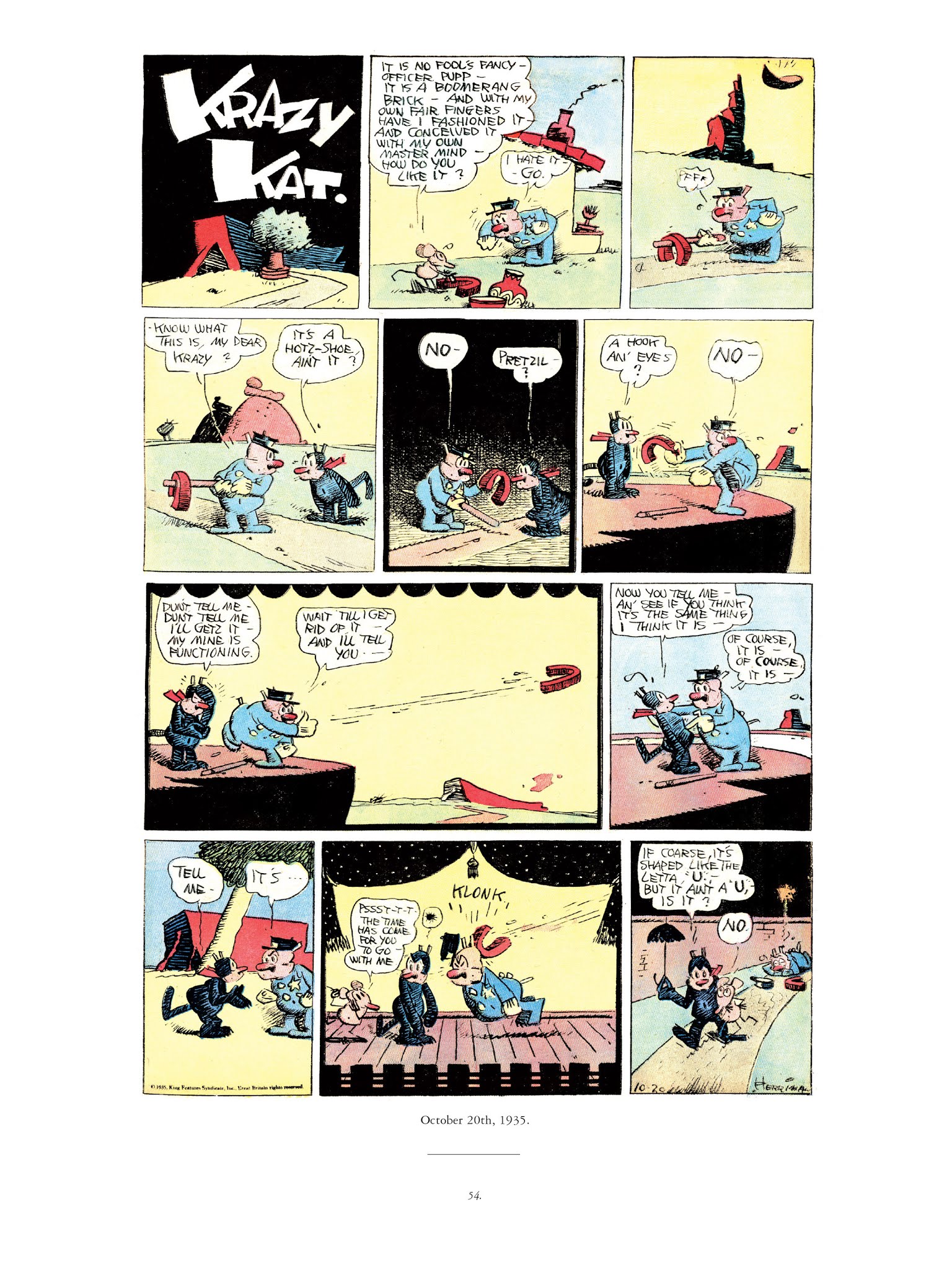 Read online Krazy & Ignatz comic -  Issue # TPB 9 - 52