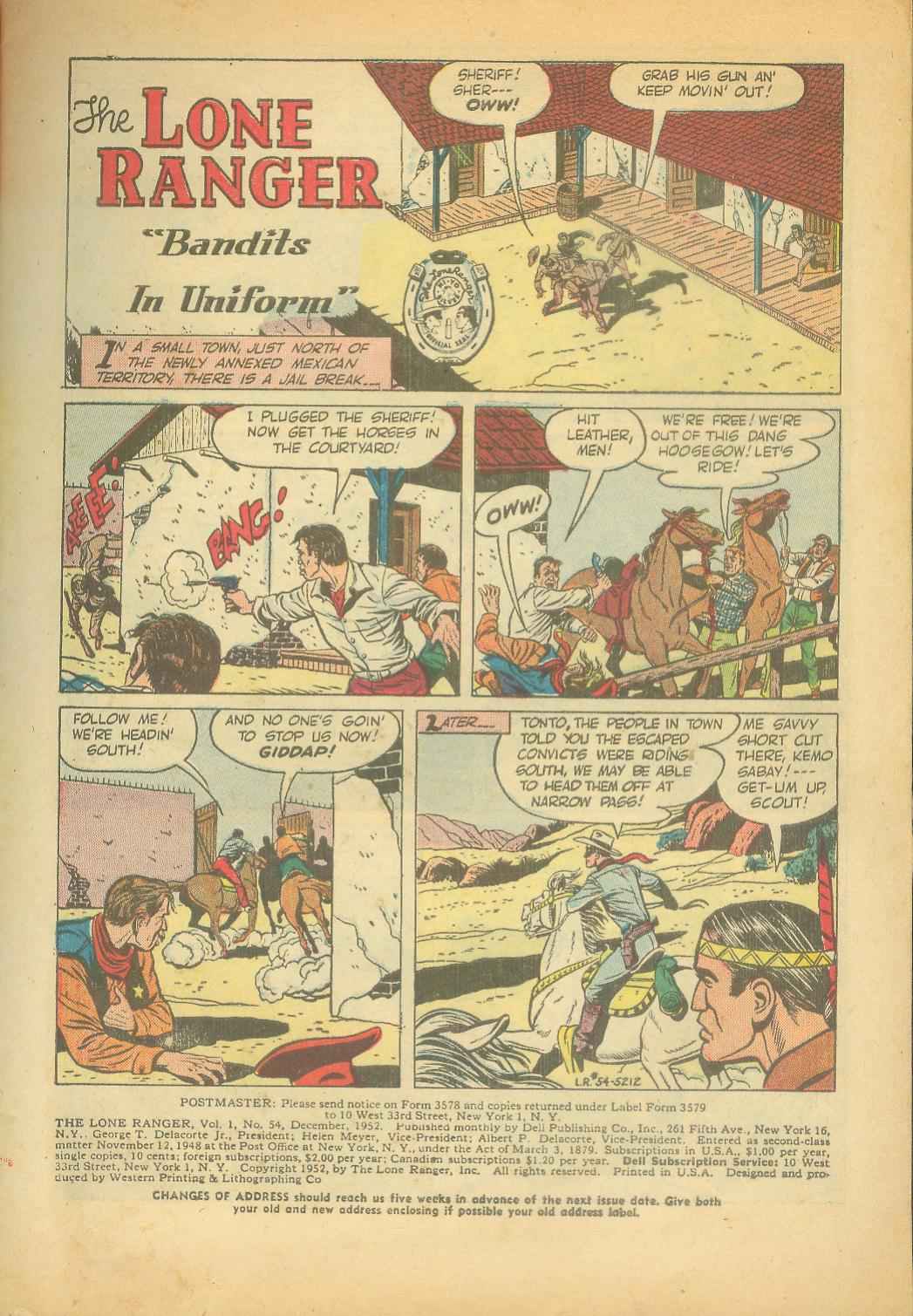 Read online The Lone Ranger (1948) comic -  Issue #54 - 3