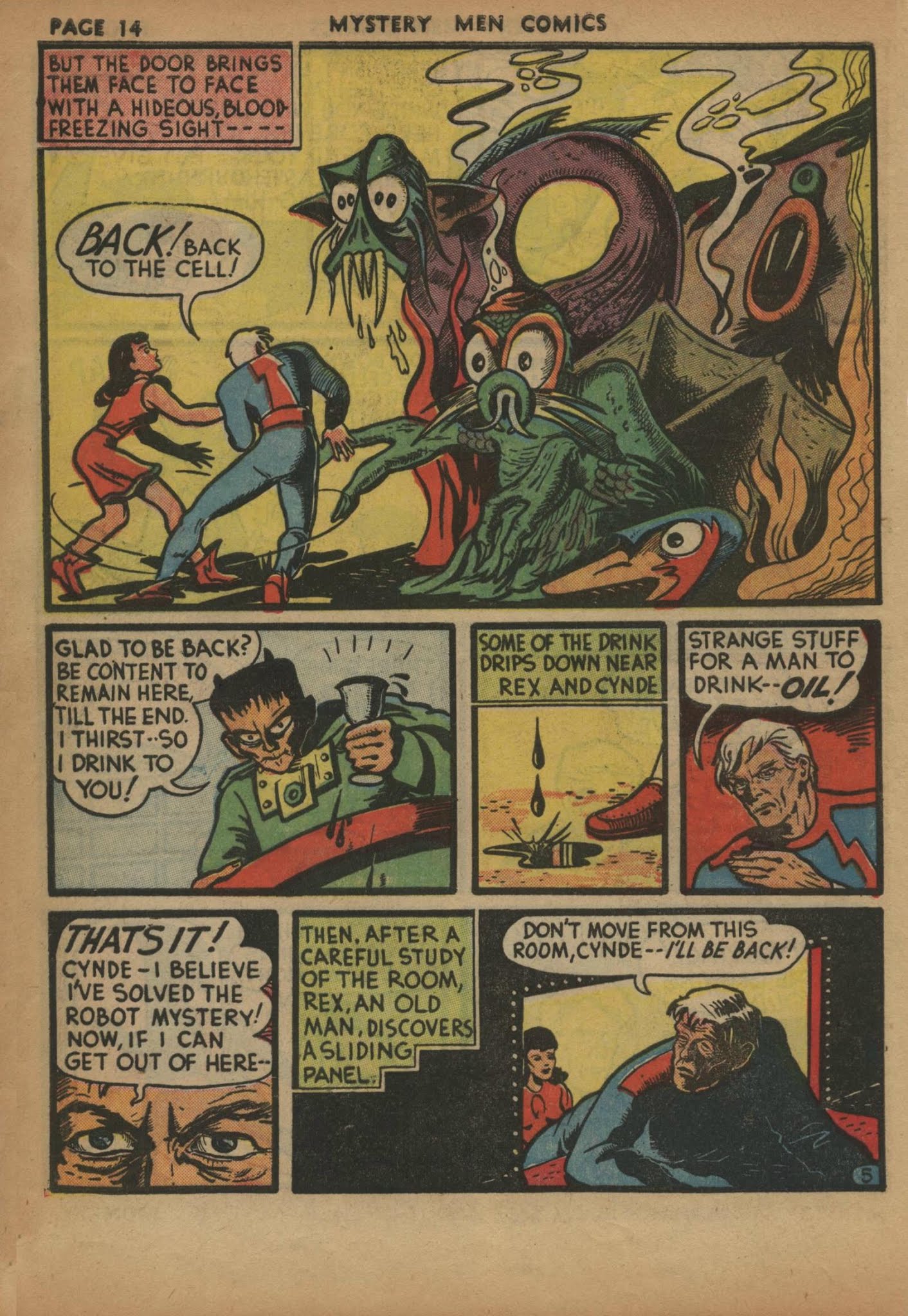 Read online Mystery Men Comics comic -  Issue #5 - 16