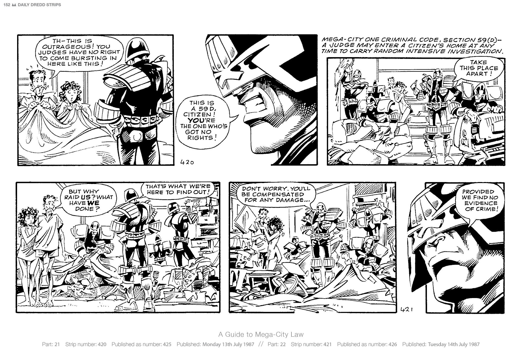 Read online Judge Dredd: The Daily Dredds comic -  Issue # TPB 2 - 155