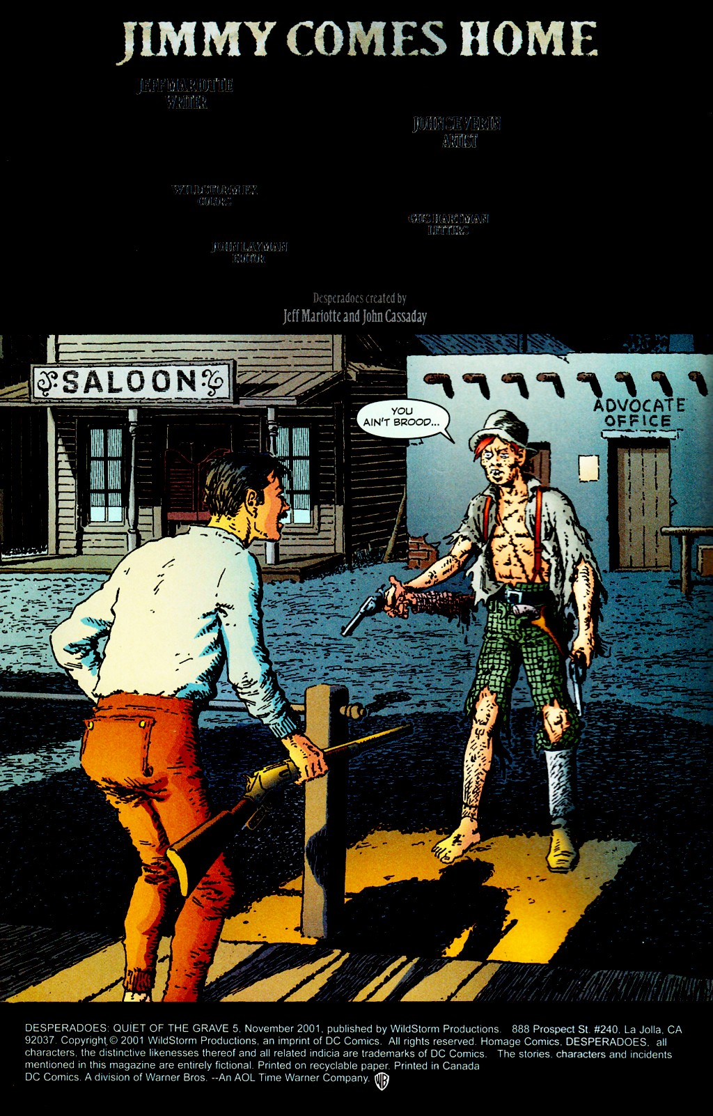 Read online Desperadoes: Quiet Of The Grave comic -  Issue #5 - 3