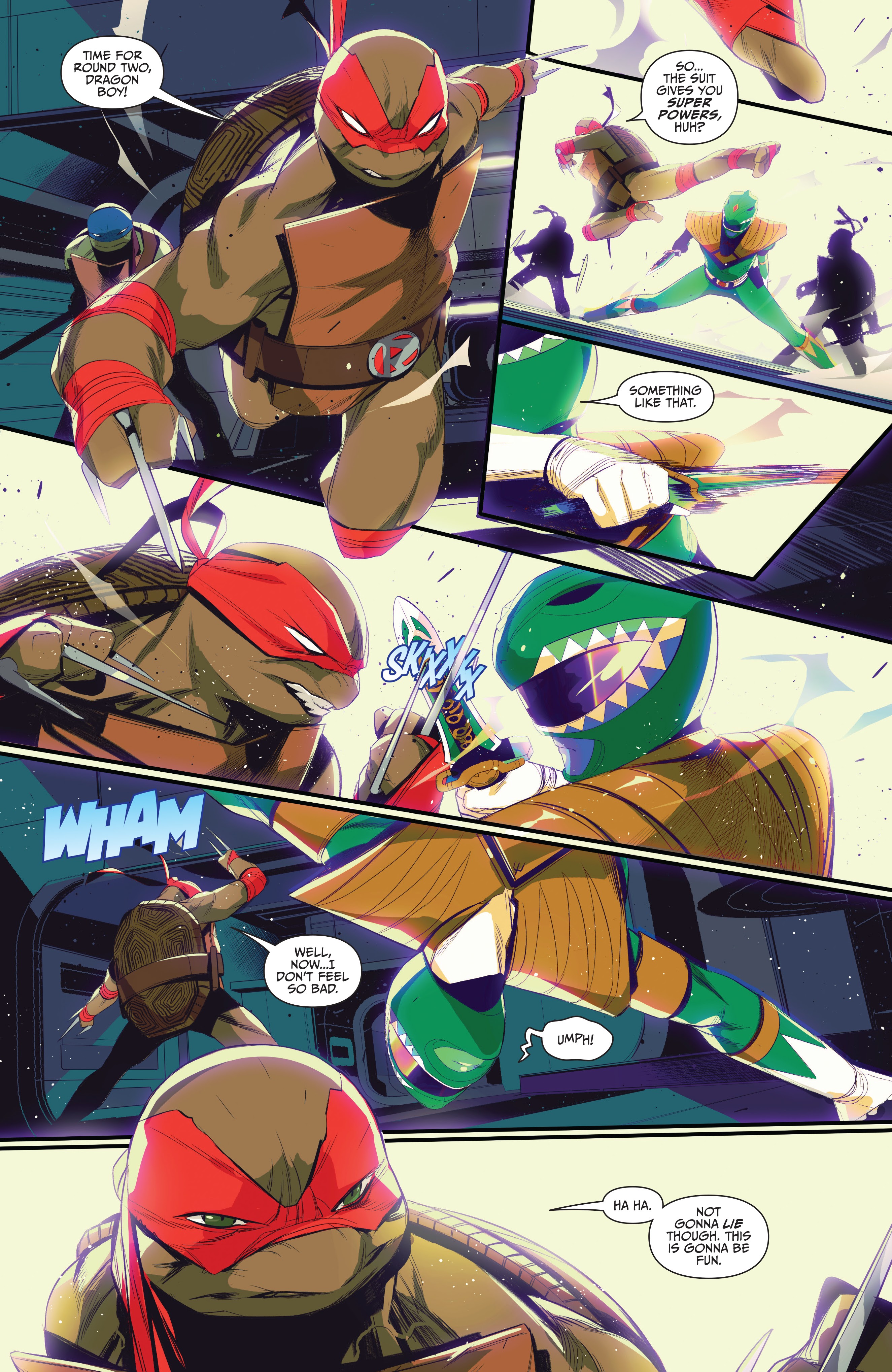 Read online Mighty Morphin Power Rangers: Teenage Mutant Ninja Turtles comic -  Issue # _TPB - 24