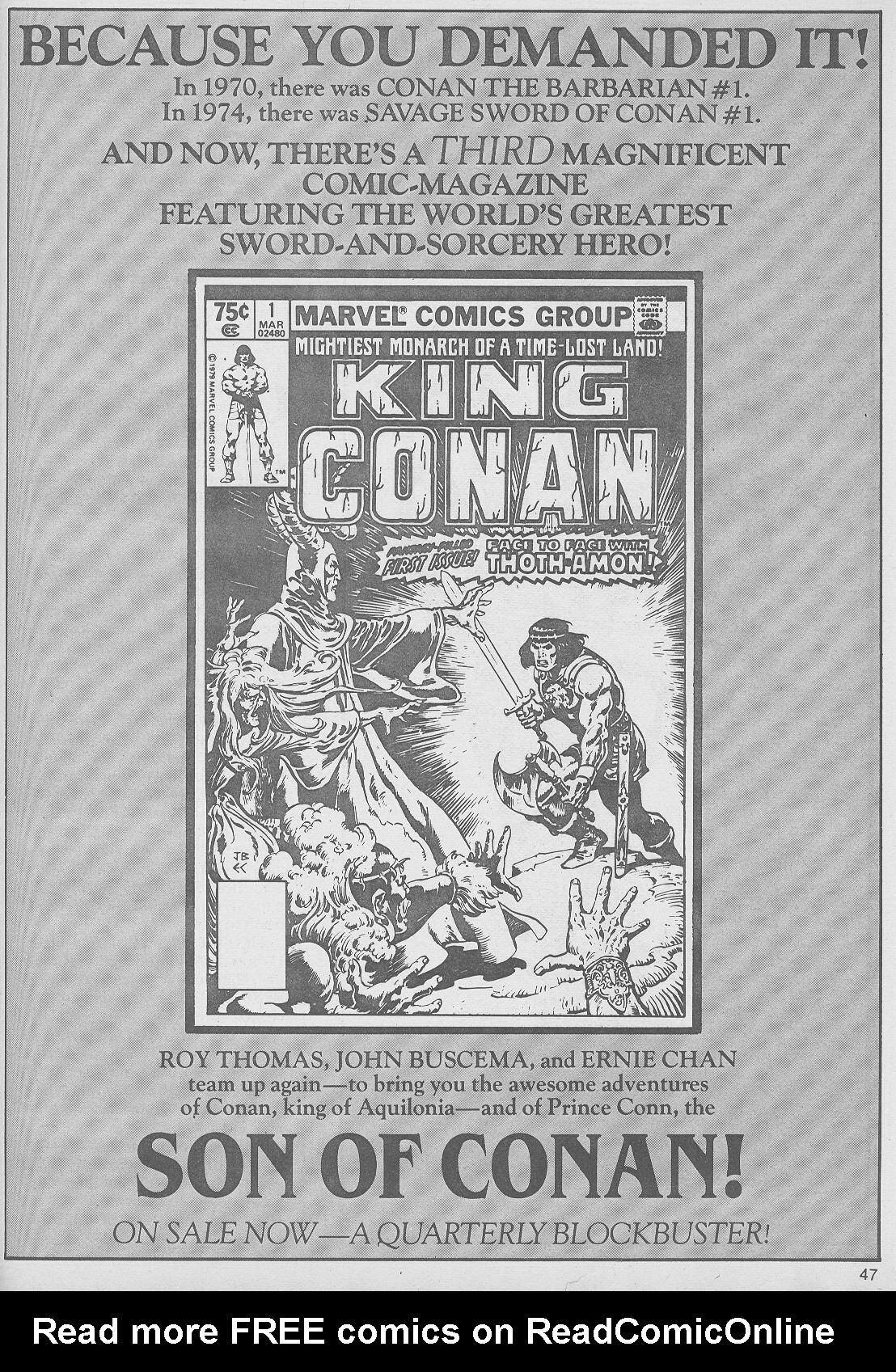 Read online The Savage Sword Of Conan comic -  Issue #49 - 47