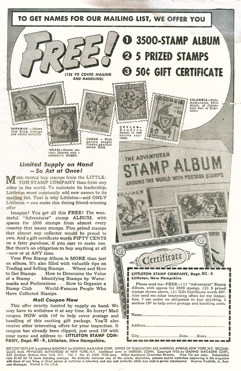 Read online Kid Colt Outlaw comic -  Issue #61 - 2