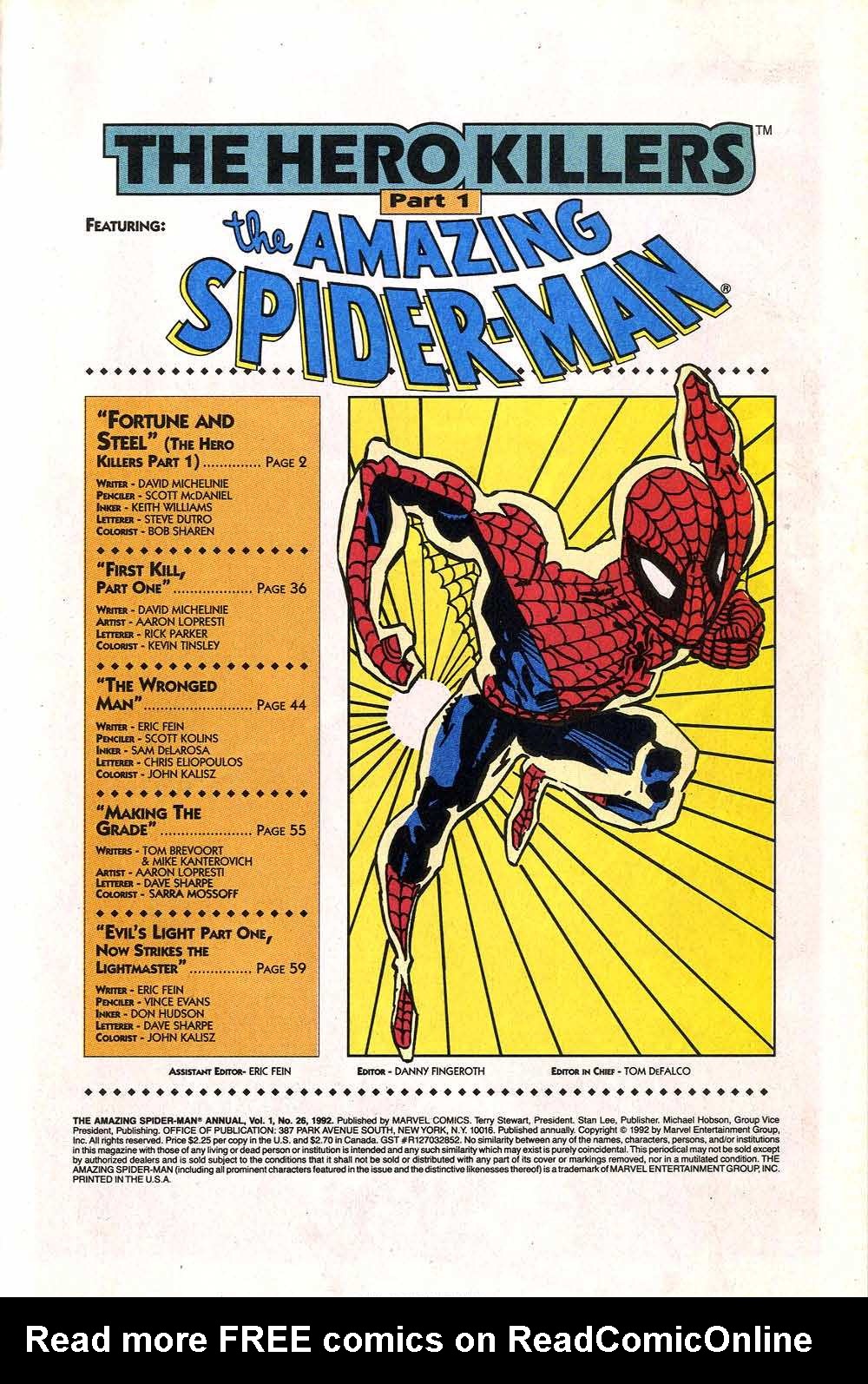 The Amazing Spider-Man (1963) issue Annual 26 - Page 3