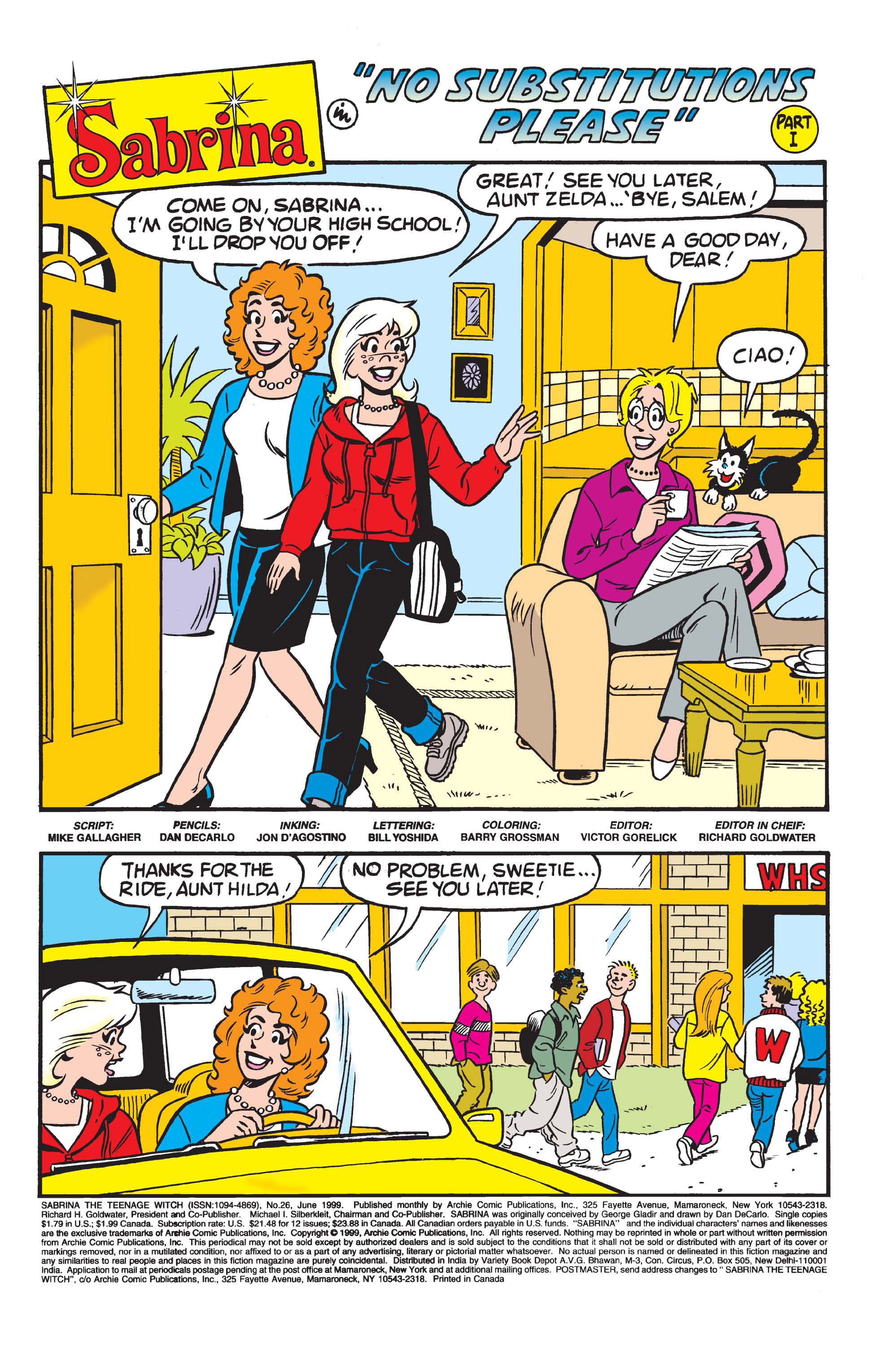 Read online Sabrina the Teenage Witch (1997) comic -  Issue #26 - 2