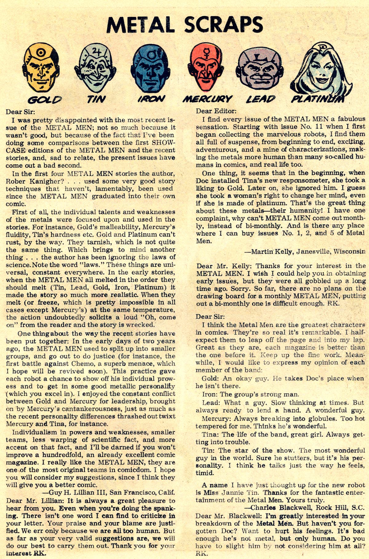 Metal Men (1963) Issue #26 #26 - English 11