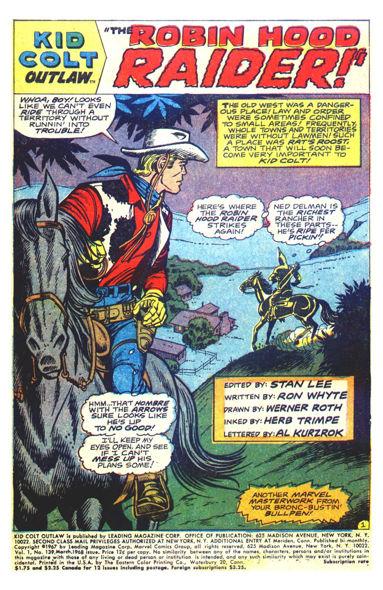 Read online Kid Colt Outlaw comic -  Issue #139 - 3