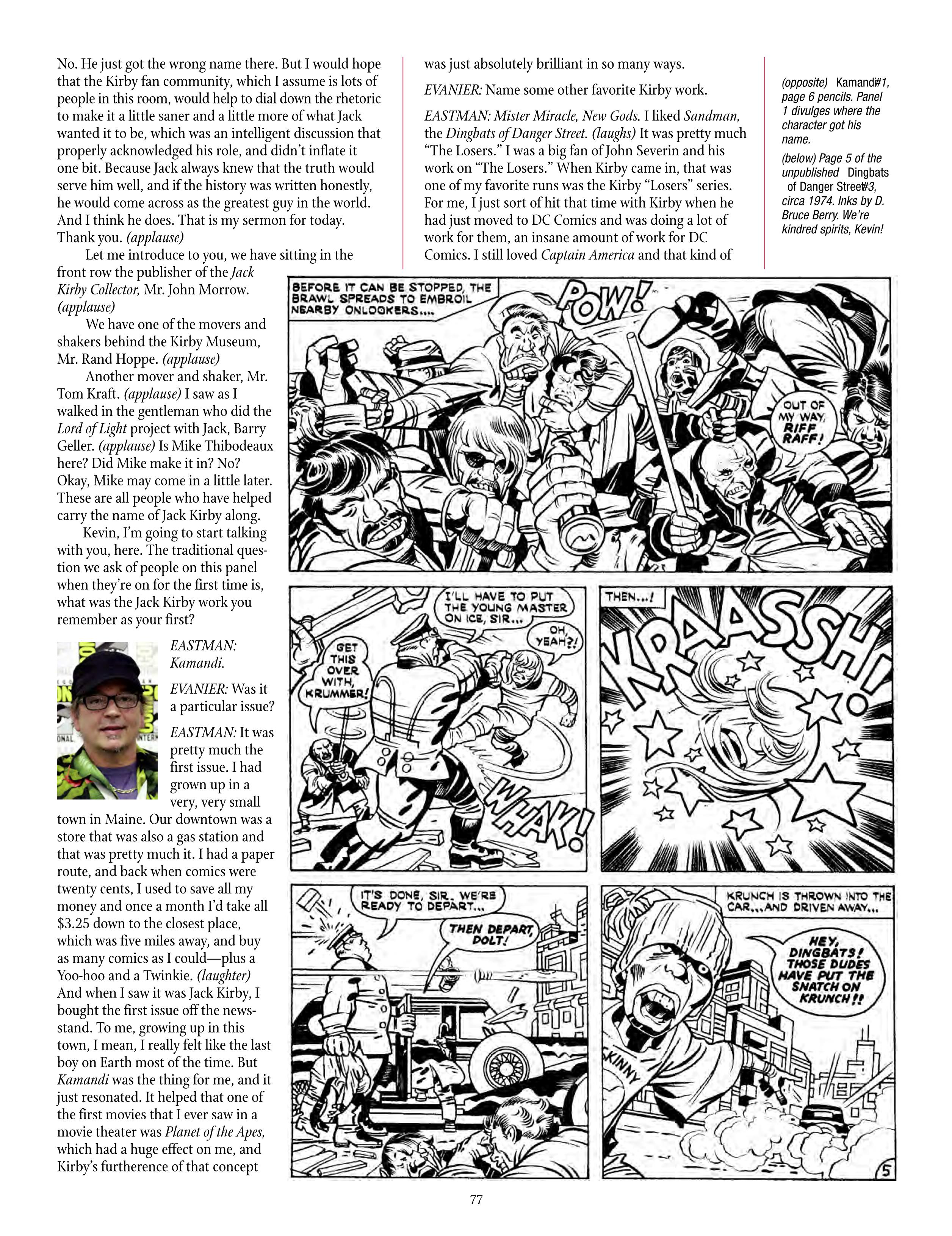 Read online The Jack Kirby Collector comic -  Issue #69 - 79