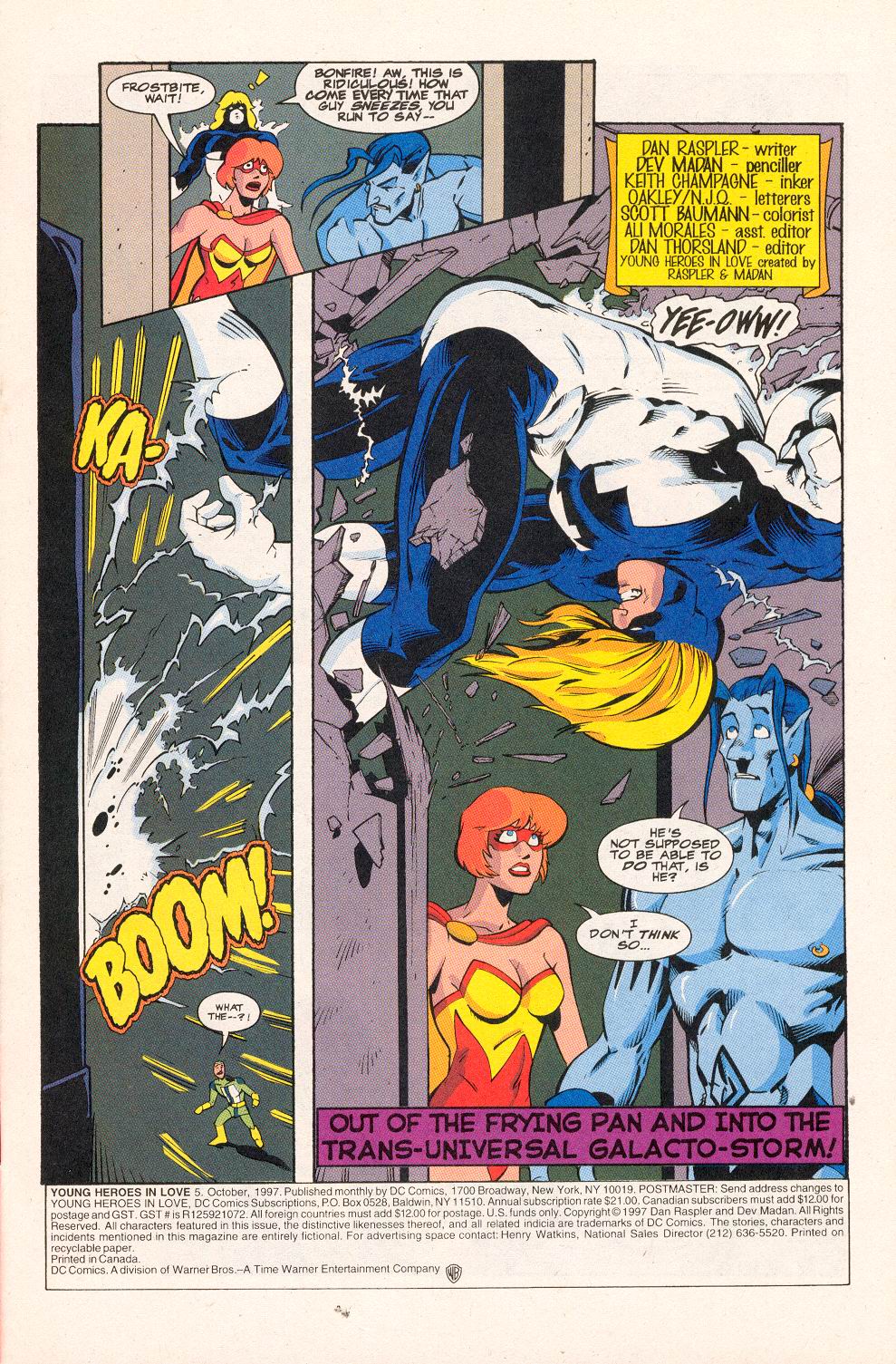 Read online Young Heroes in Love comic -  Issue #5 - 2