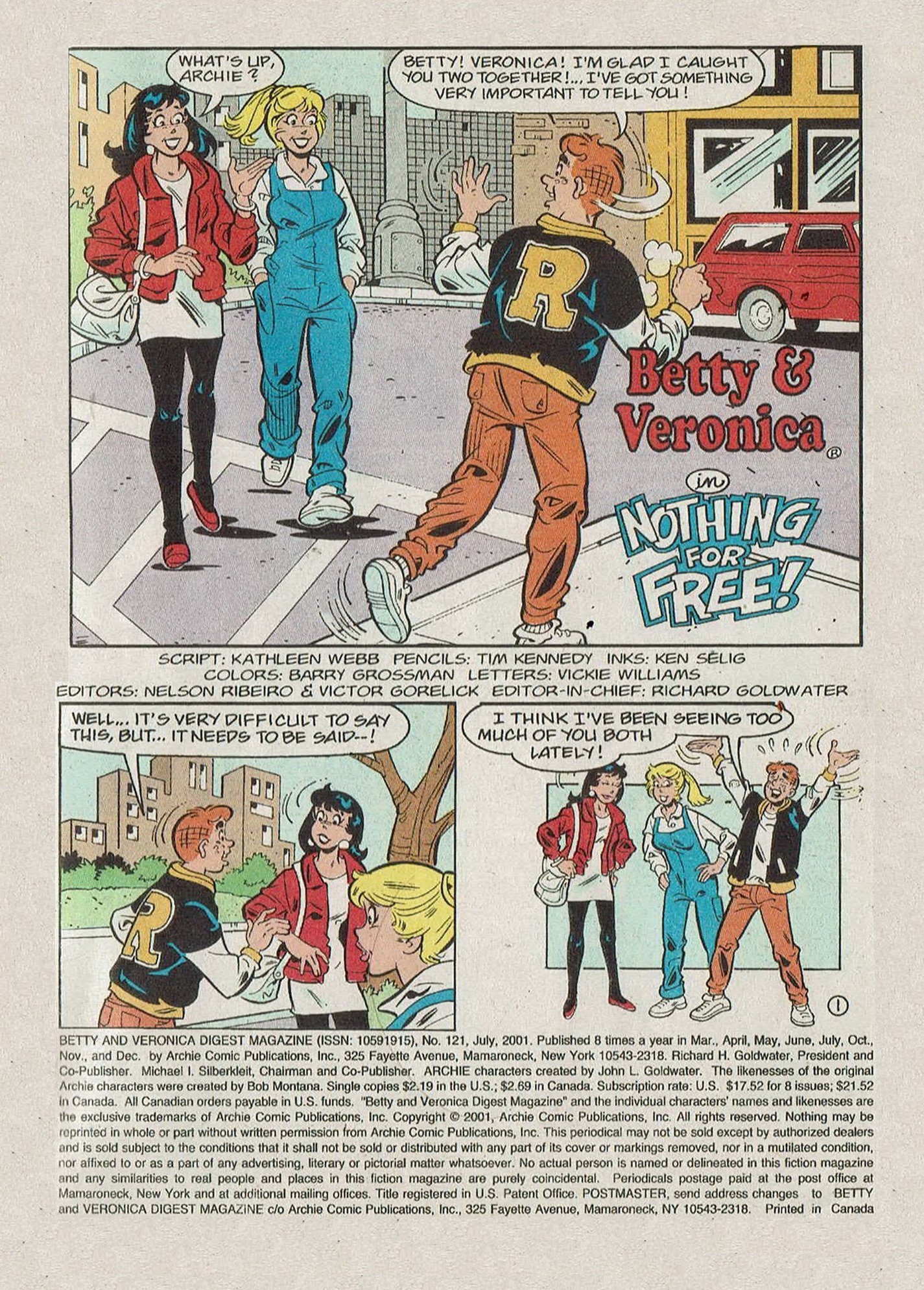 Read online Betty and Veronica Digest Magazine comic -  Issue #121 - 3