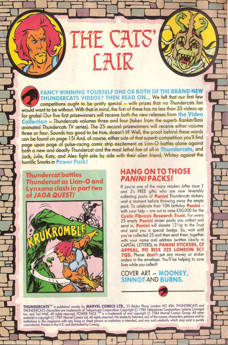Read online ThunderCats (1987) comic -  Issue #4 - 2