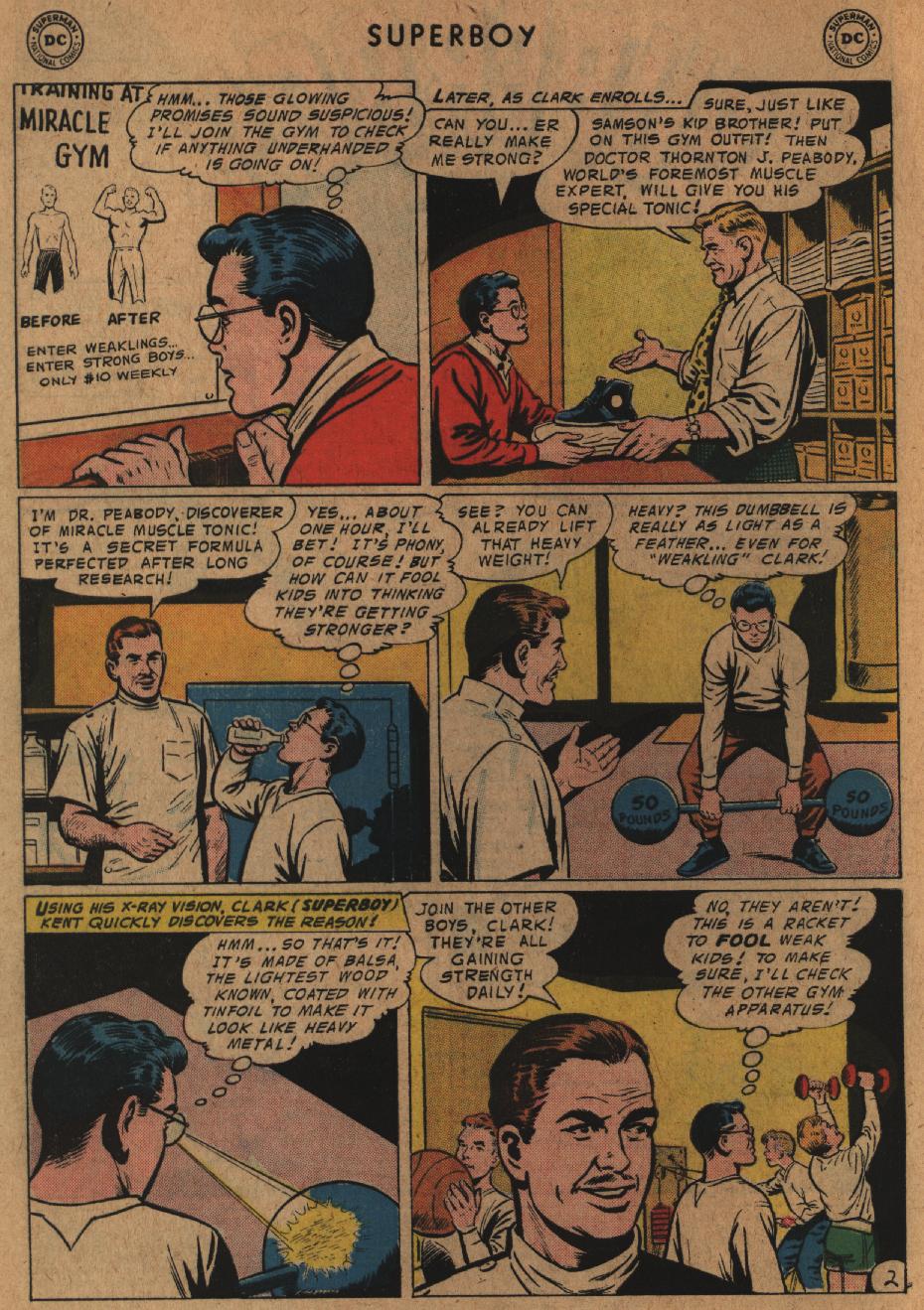 Read online Superboy (1949) comic -  Issue #57 - 3