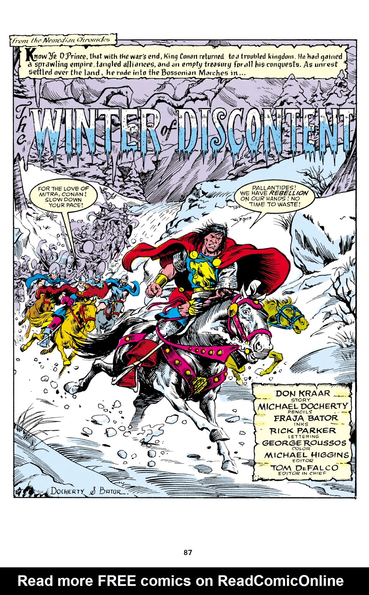 Read online The Chronicles of King Conan comic -  Issue # TPB 10 (Part 1) - 88
