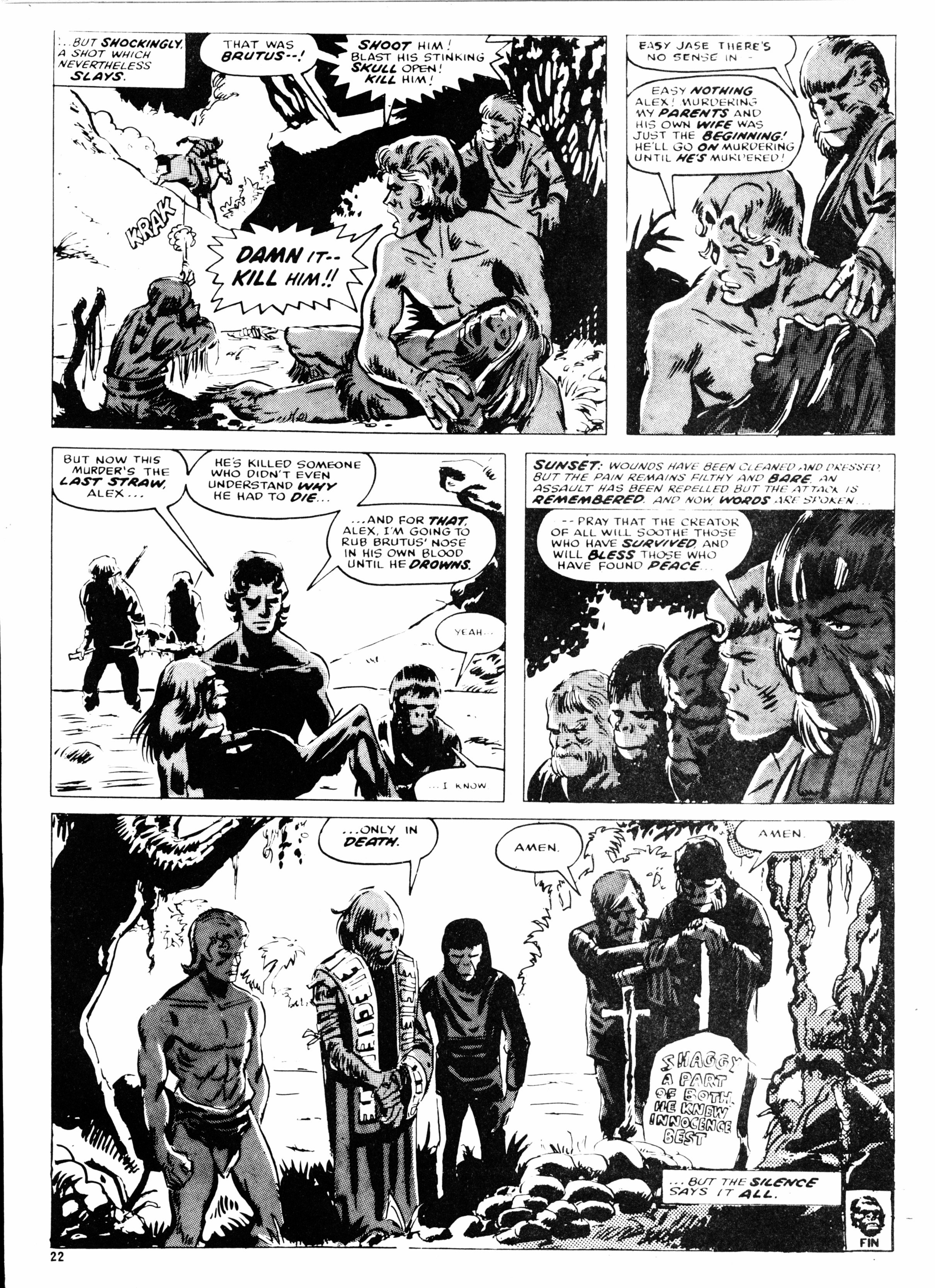 Read online Planet of the Apes (1974) comic -  Issue #19 - 22
