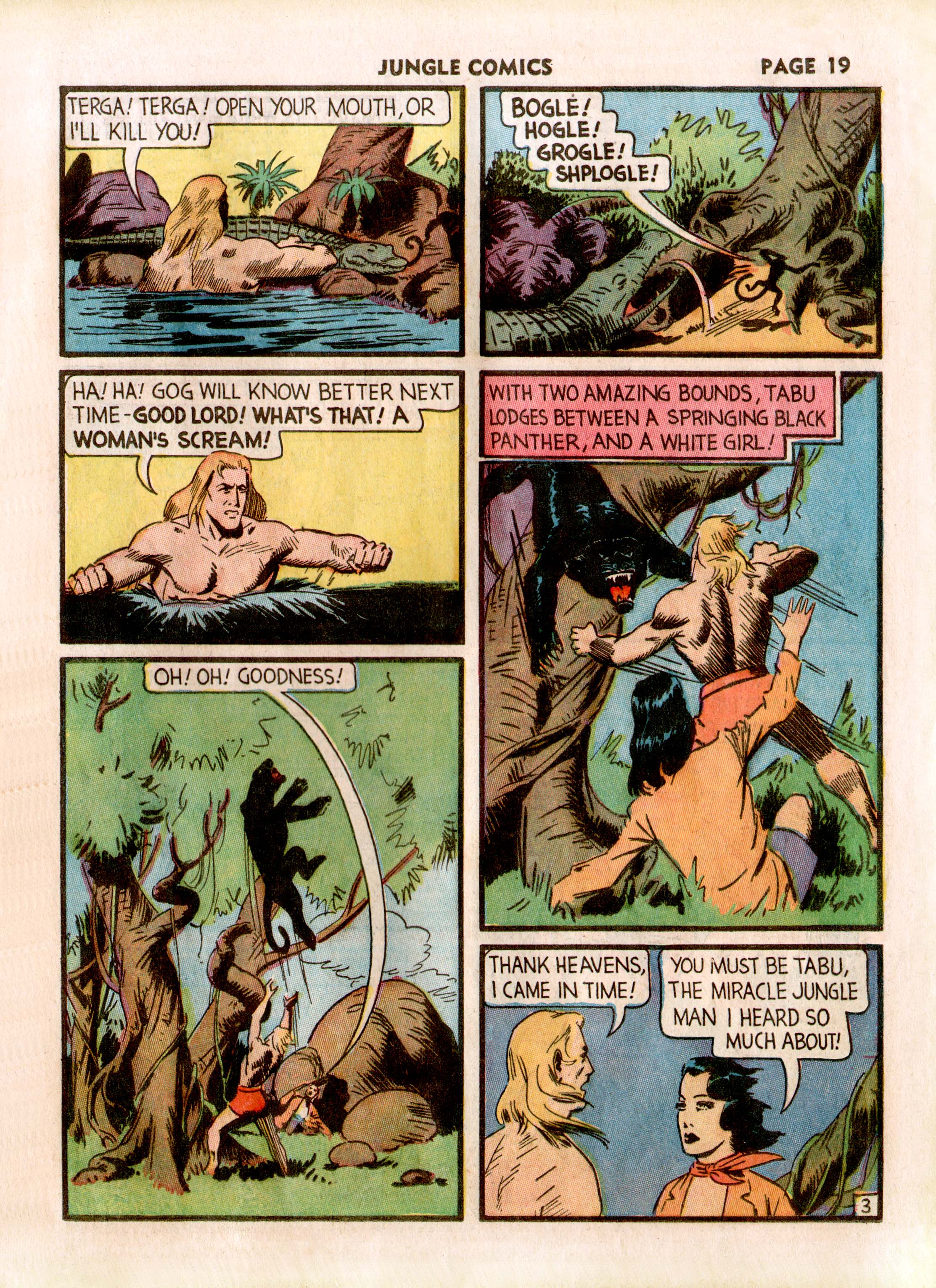 Read online Jungle Comics comic -  Issue #3 - 21