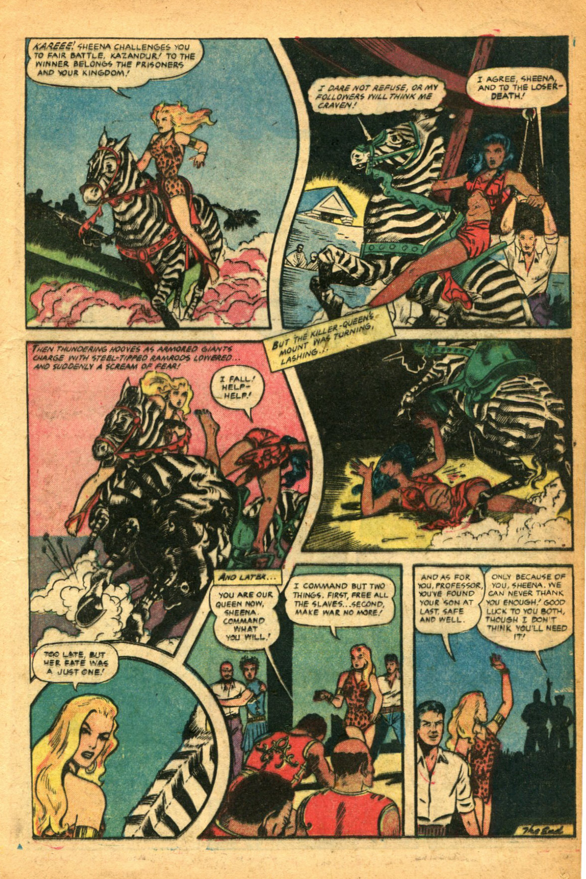 Read online Sheena, Queen of the Jungle (1942) comic -  Issue #14 - 13