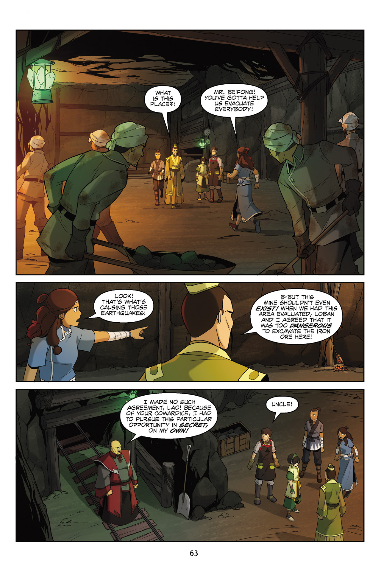 Read online Nickelodeon Avatar: The Last Airbender - The Rift comic -  Issue # Part 2 - 64