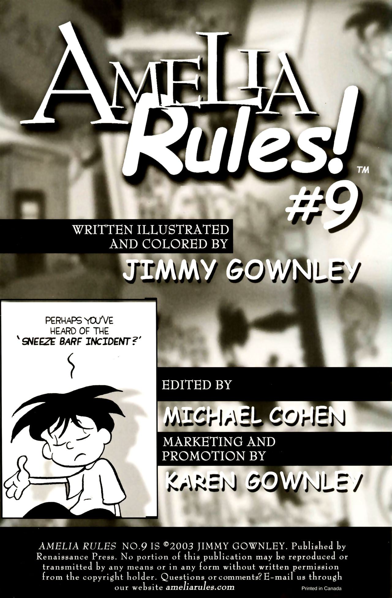 Read online Amelia Rules! comic -  Issue #9 - 2