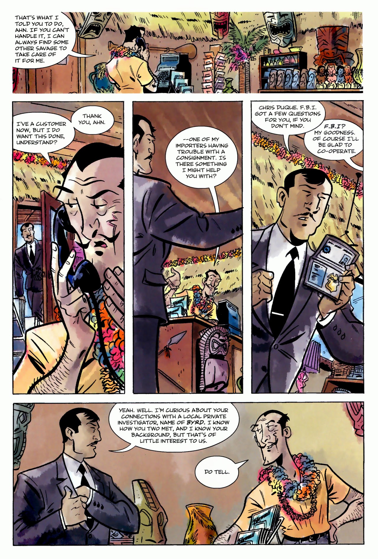 Read online Hawaiian Dick: Screaming Black Thunder comic -  Issue #4 - 8