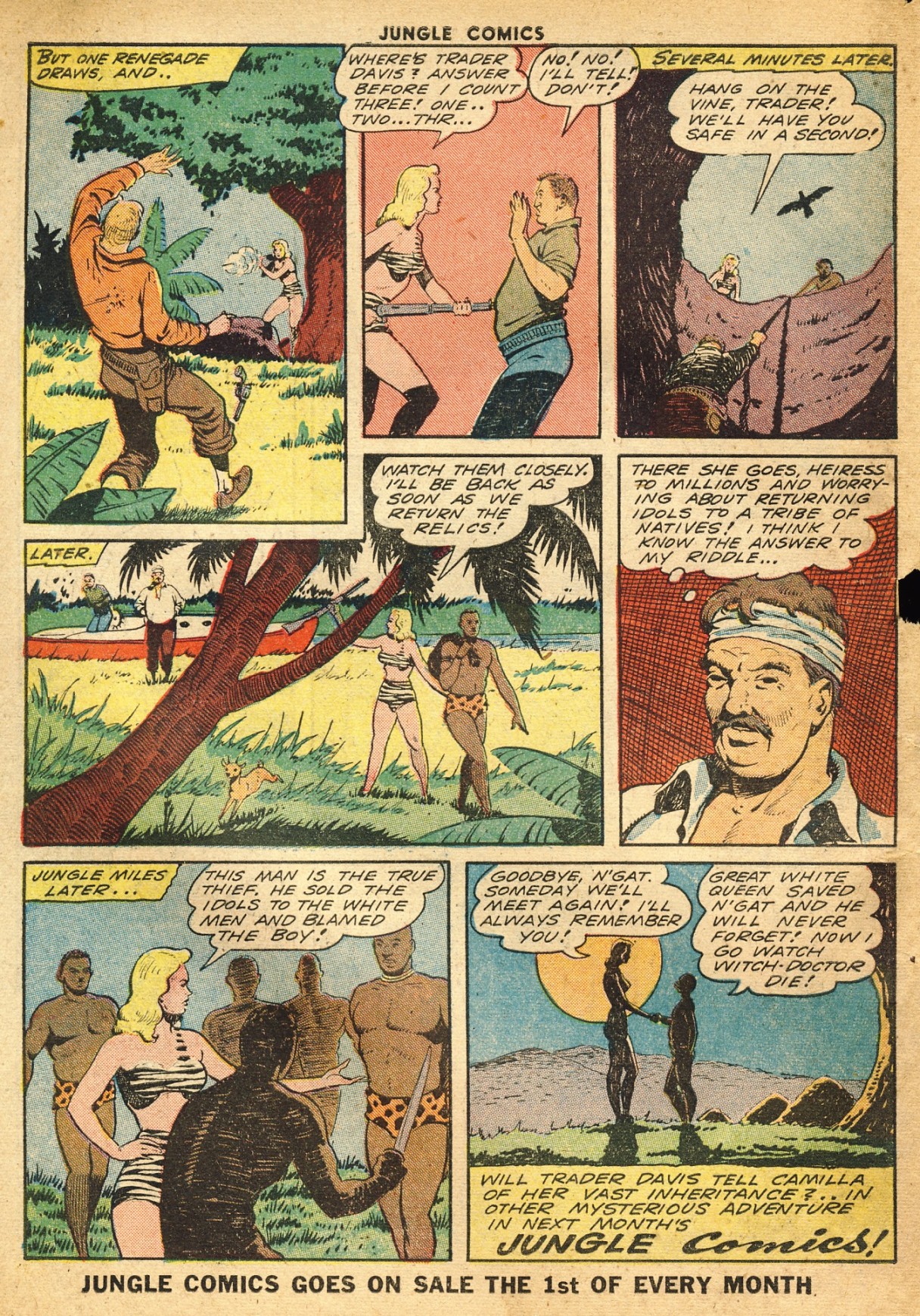 Read online Jungle Comics comic -  Issue #51 - 58