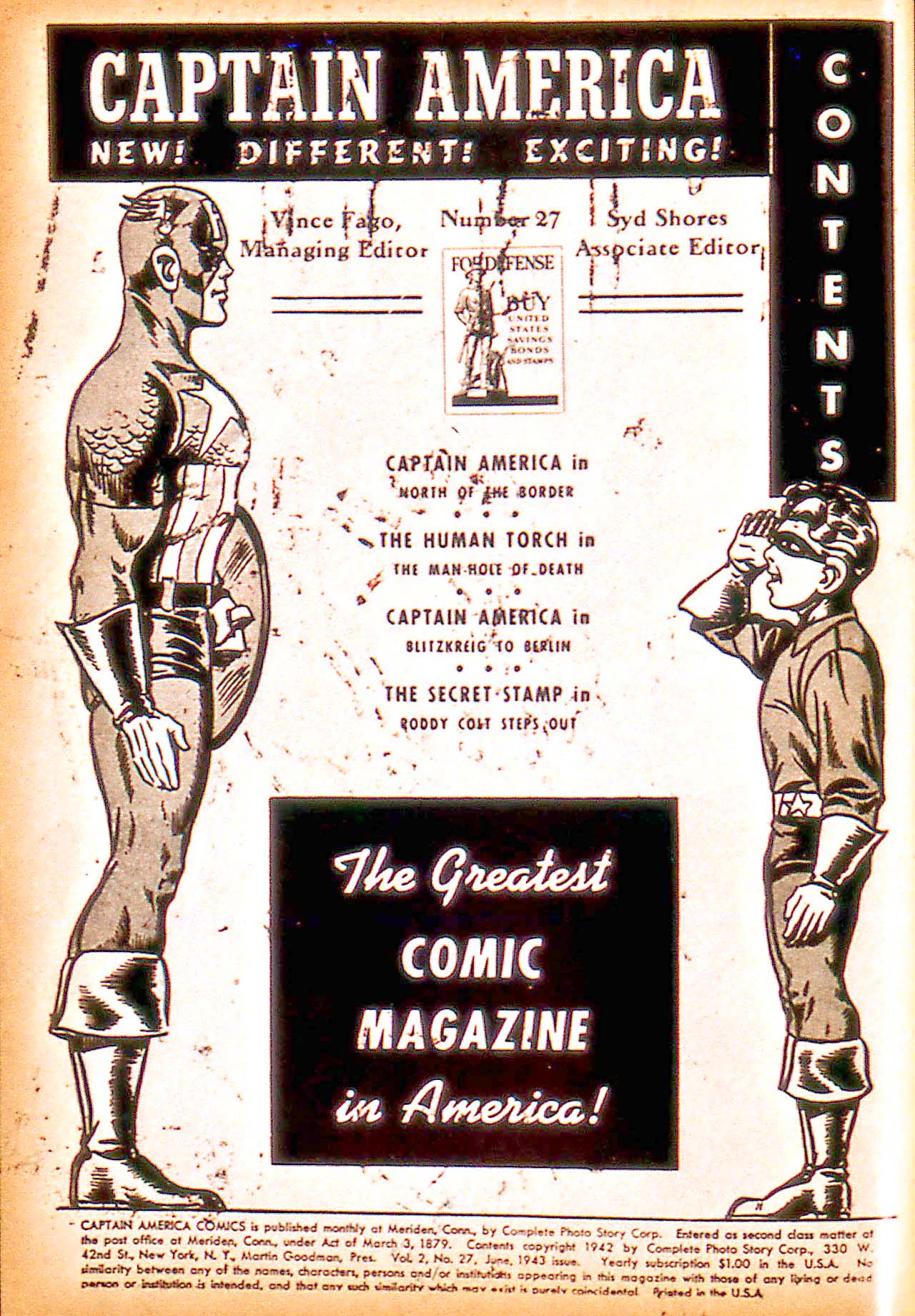 Read online Captain America Comics comic -  Issue #27 - 2