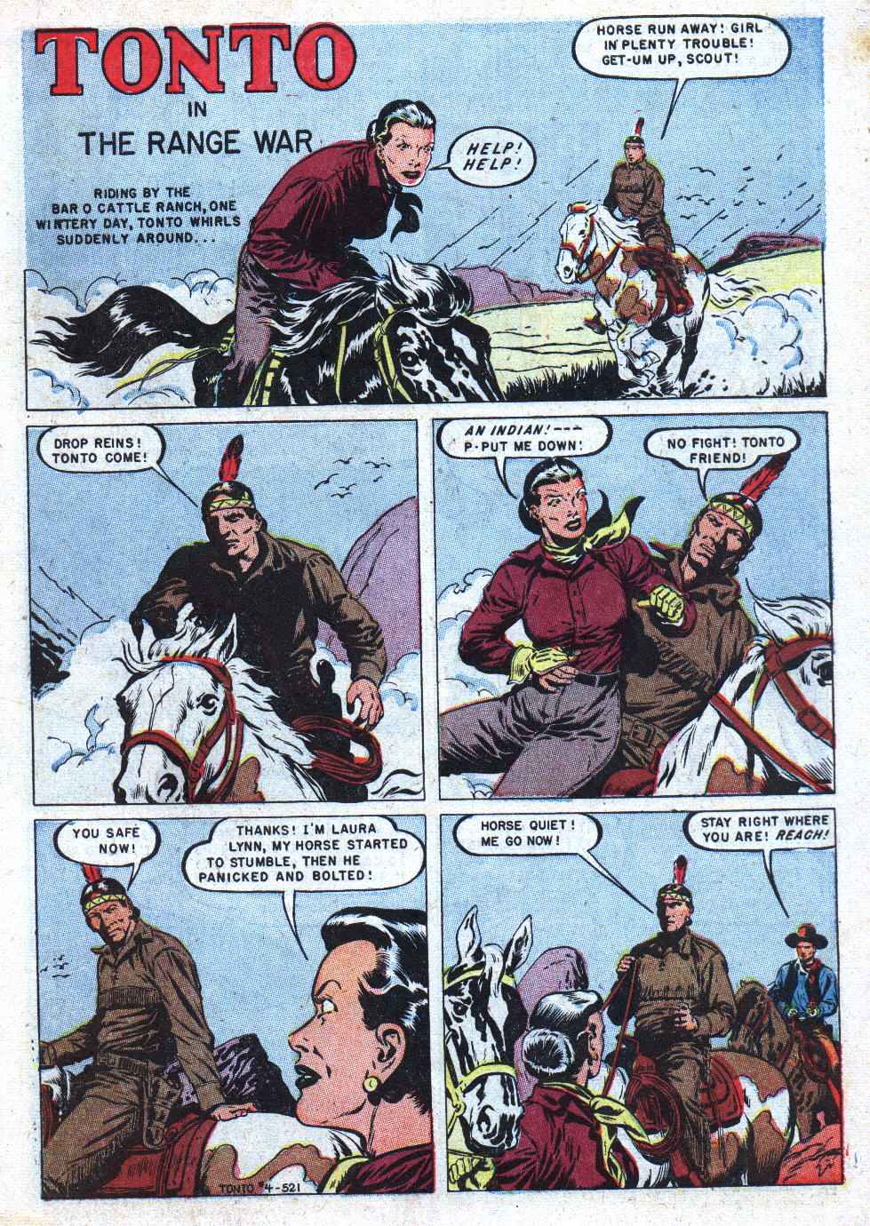 Read online Lone Ranger's Companion Tonto comic -  Issue #4 - 3