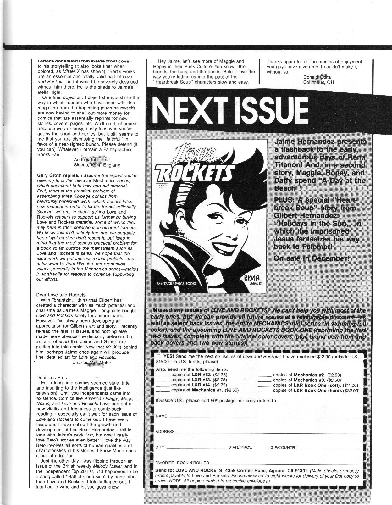 Read online Love and Rockets (1982) comic -  Issue #14 - 35