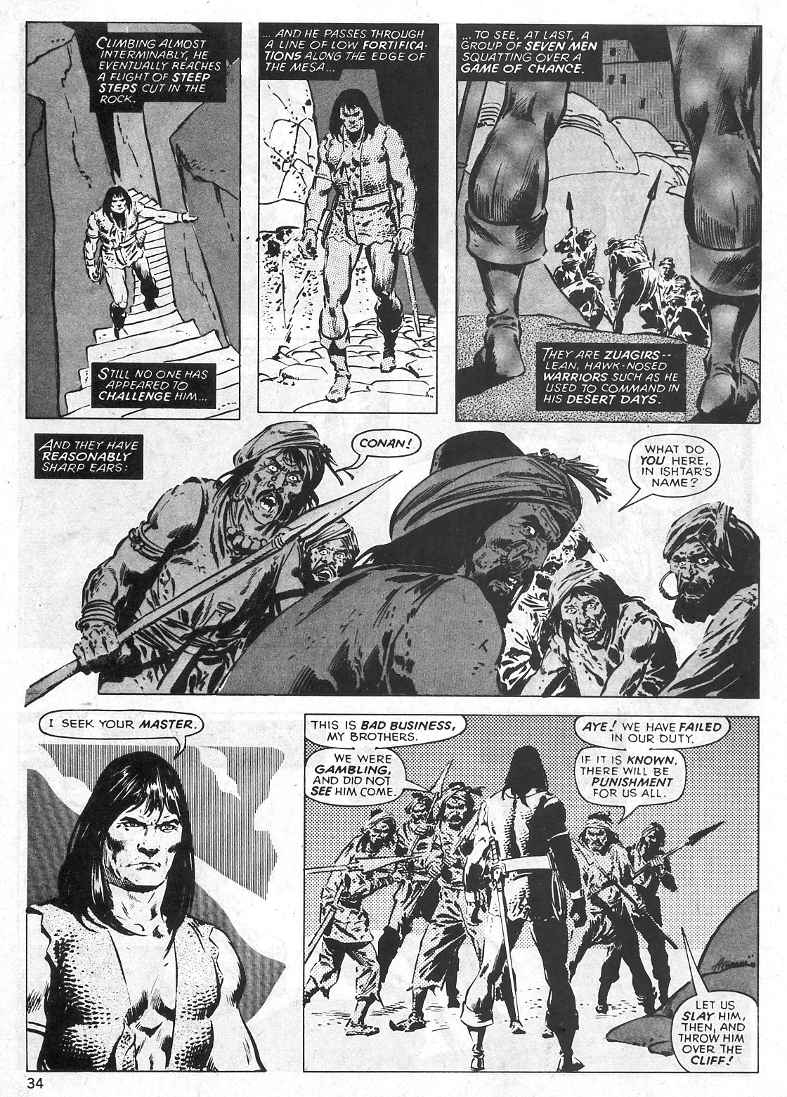 Read online The Savage Sword Of Conan comic -  Issue #31 - 34