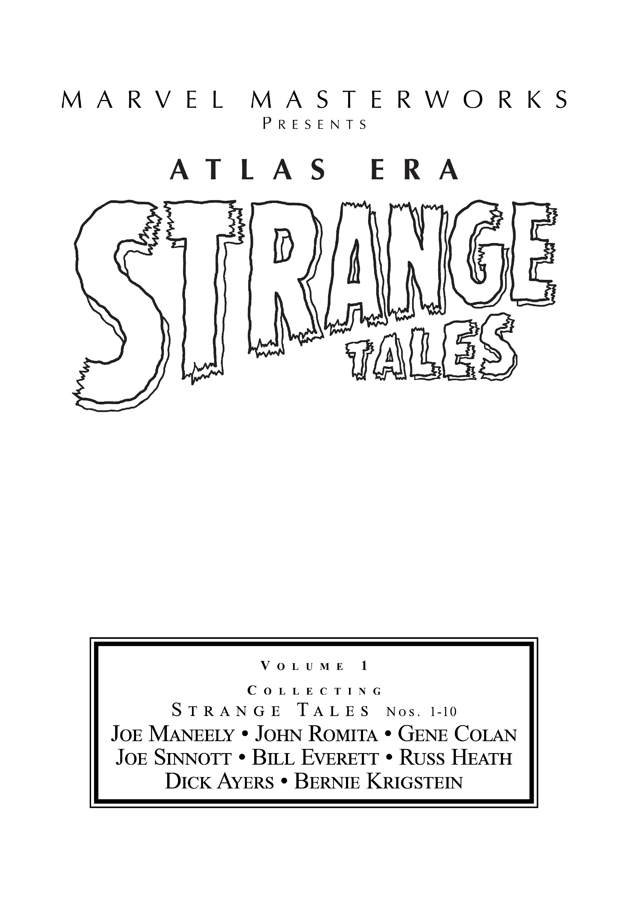 Read online Marvel Masterworks: Atlas Era Strange Tales comic -  Issue # TPB 1 (Part 1) - 2