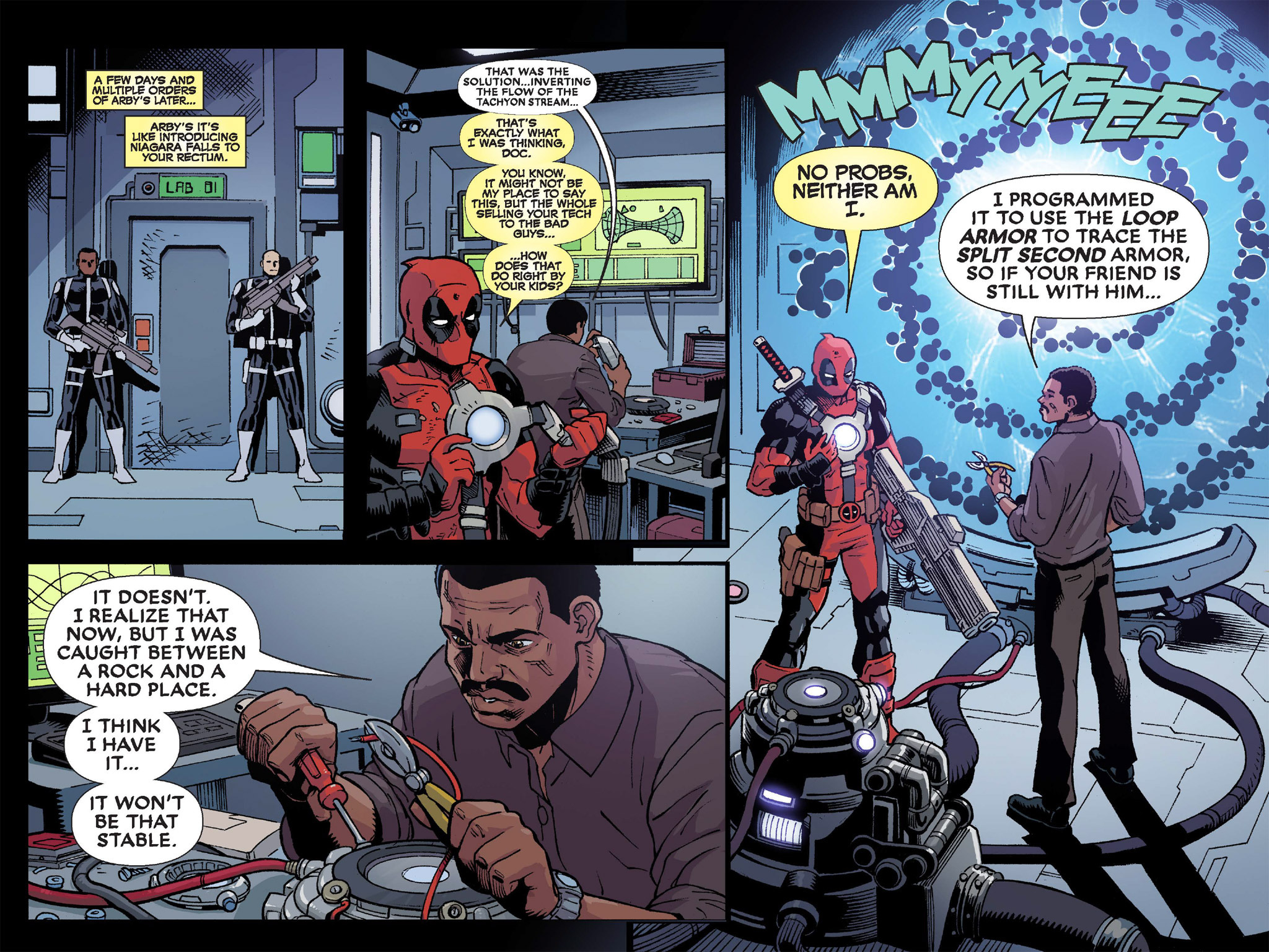 Read online Deadpool & Cable: Split Second Infinite Comic comic -  Issue #6 - 28
