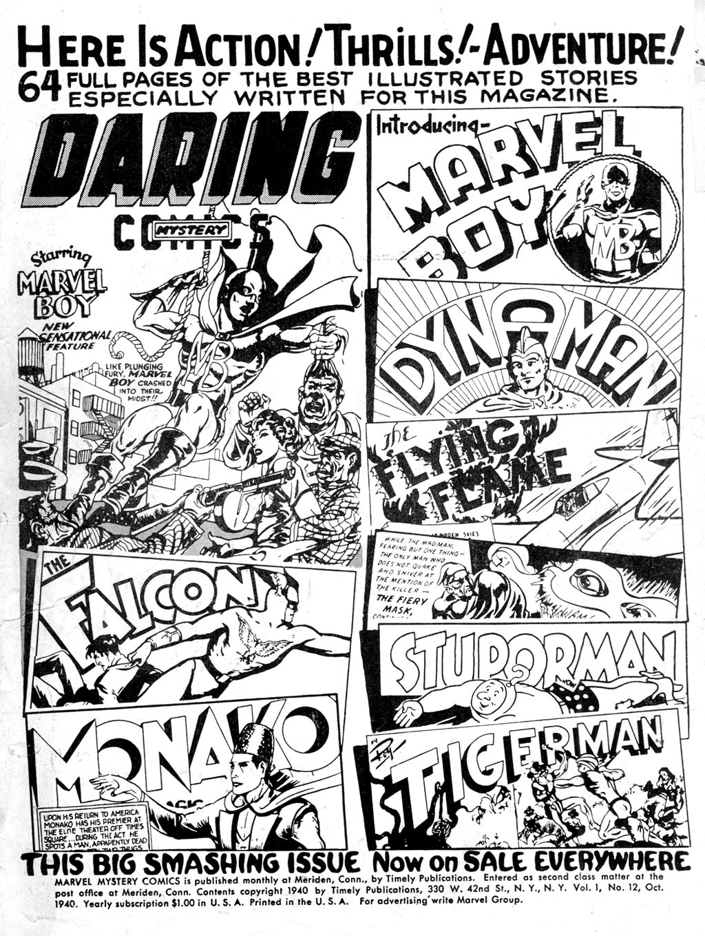 Read online Marvel Mystery Comics comic -  Issue #12 - 2
