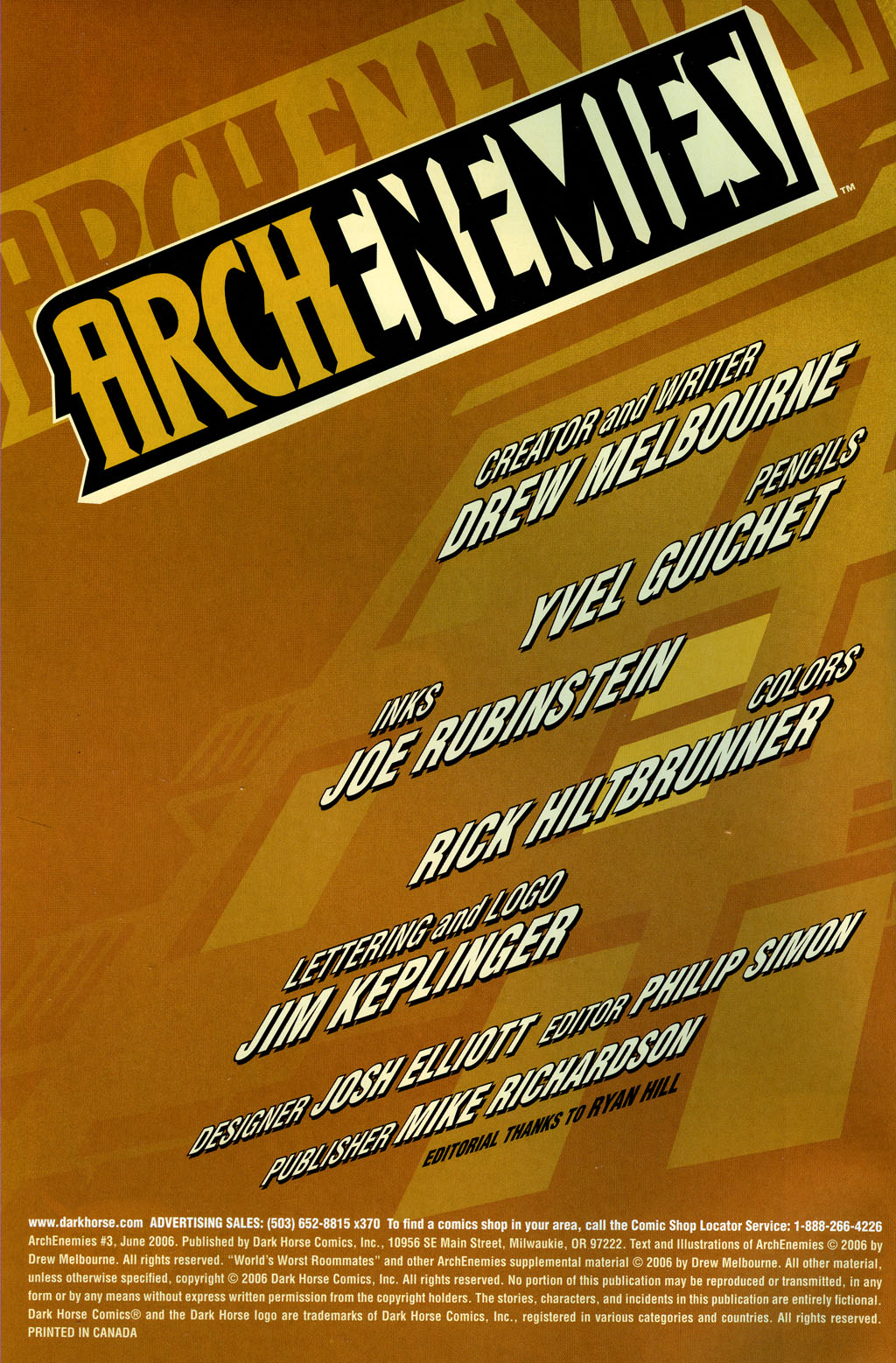 Read online ArchEnemies comic -  Issue #3 - 2