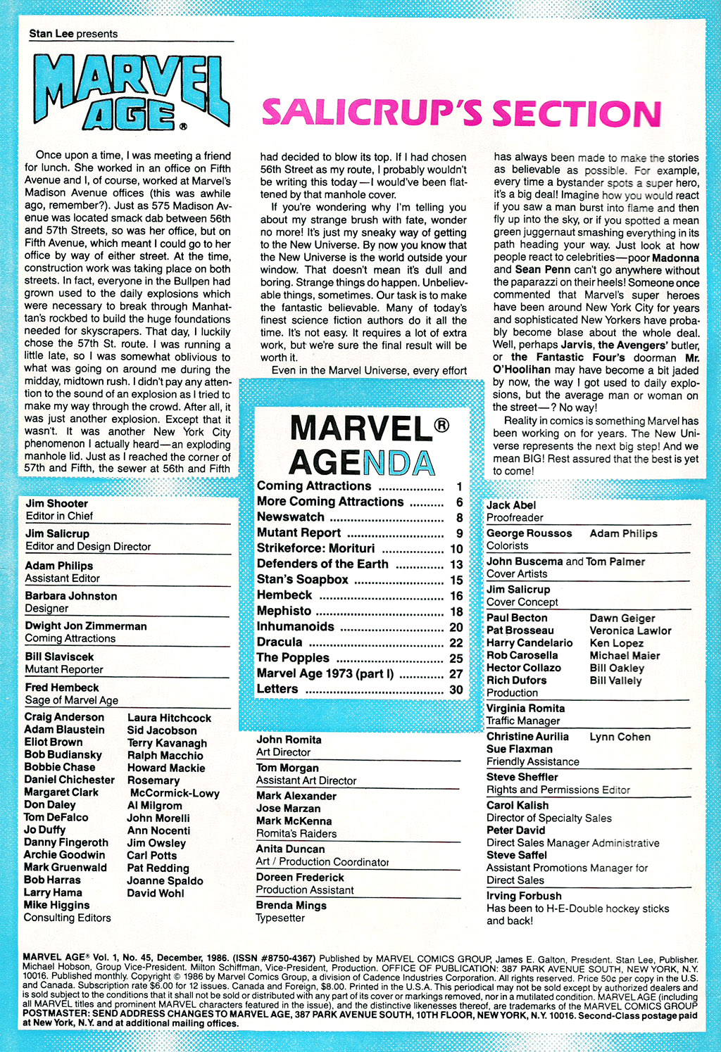 Read online Marvel Age comic -  Issue #45 - 2