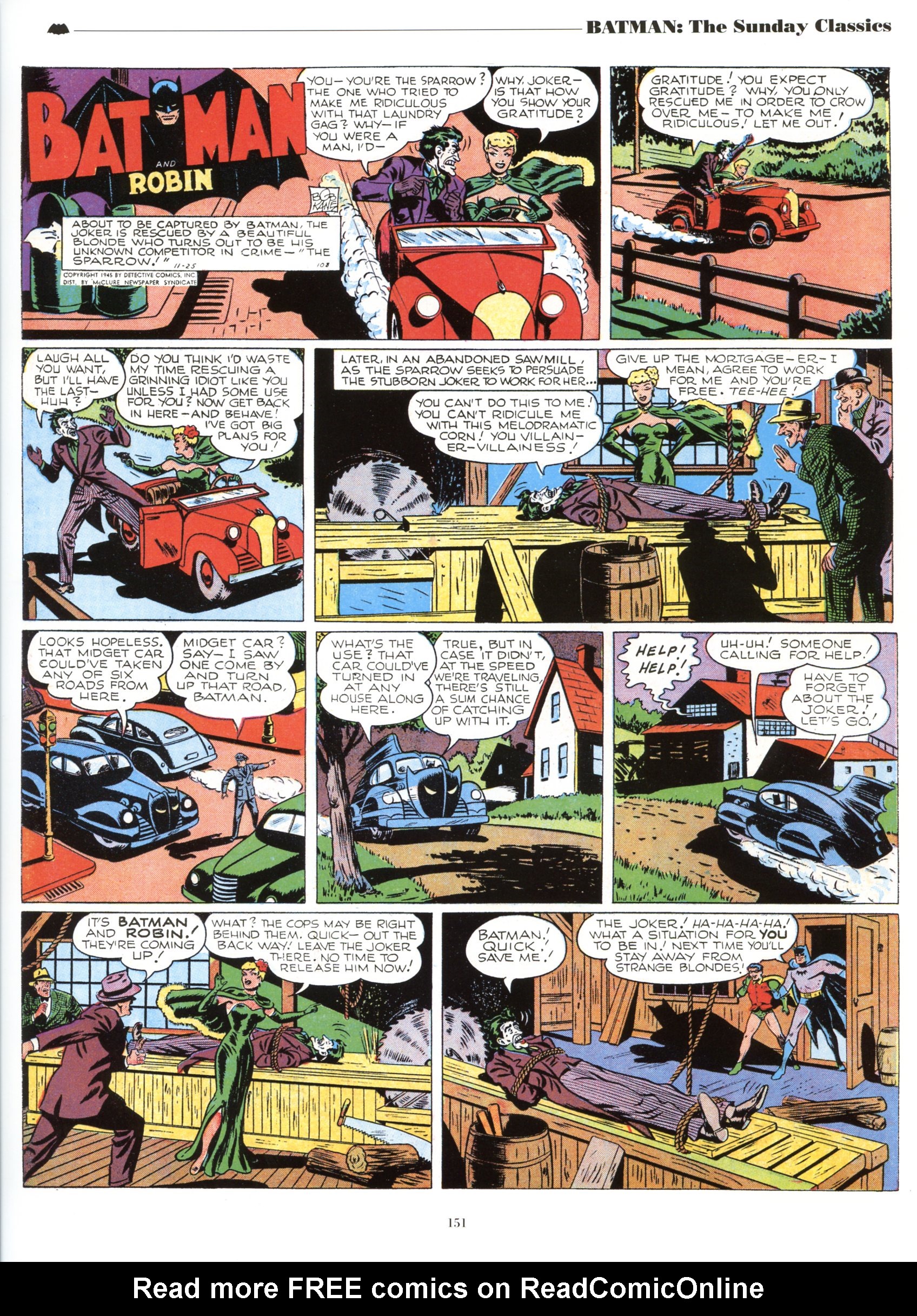 Read online Batman: The Sunday Classics comic -  Issue # TPB - 157