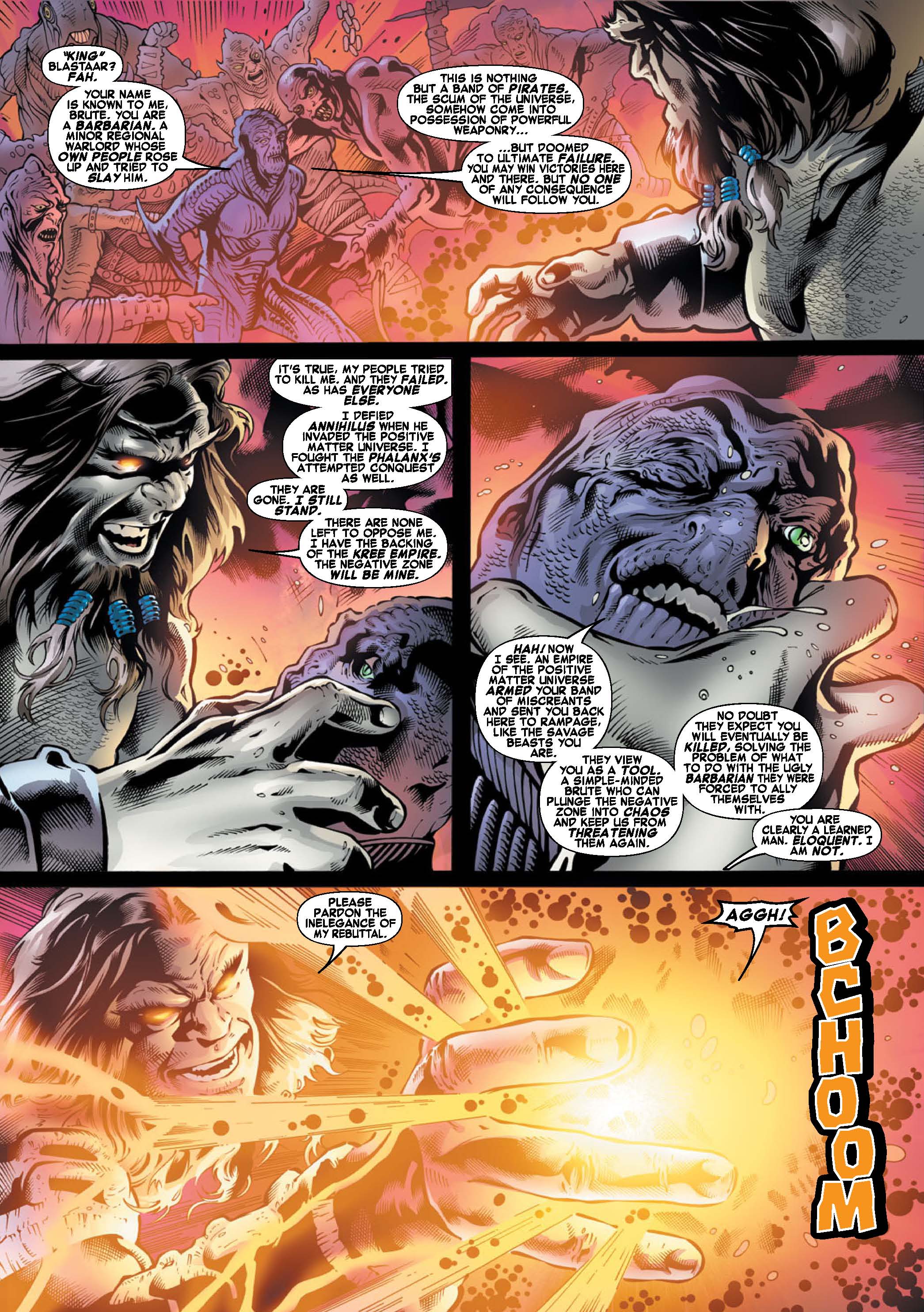 Read online War of Kings: Warriors - Blastaar comic -  Issue #1 - 4