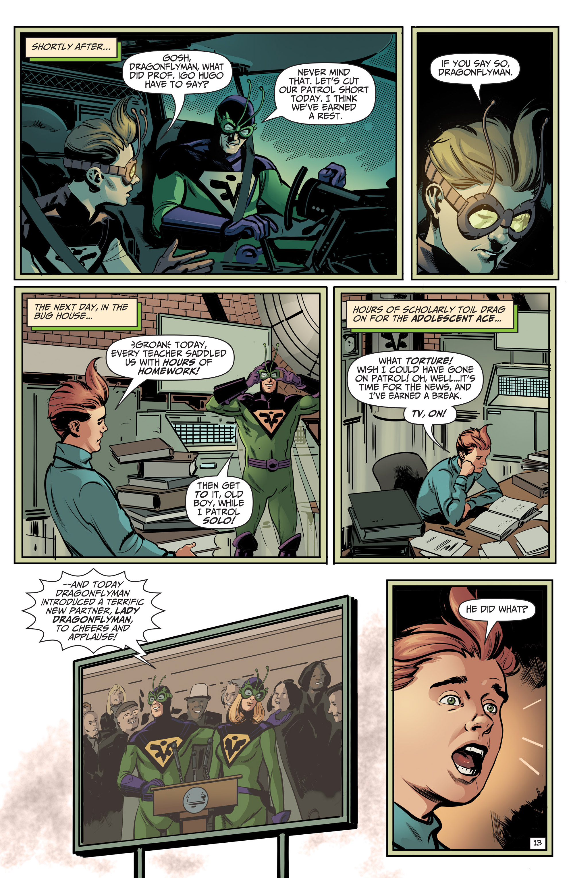 Read online Dragonfly & Dragonflyman comic -  Issue #3 - 14