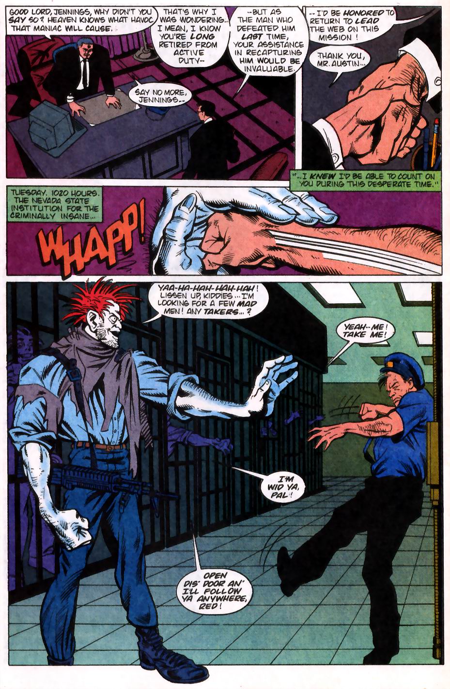 Read online The Web (1991) comic -  Issue #13 - 14