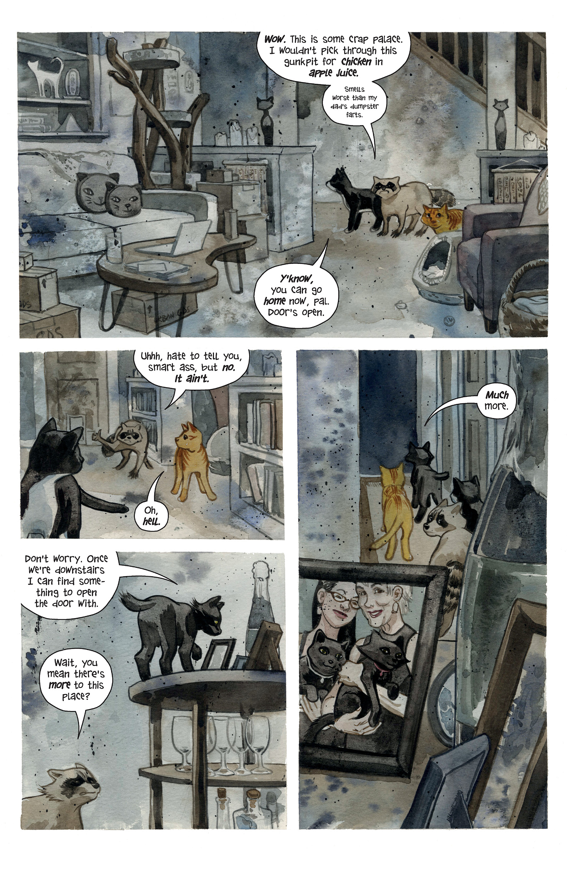 Read online Beasts of Burden: What The Cat Dragged In comic -  Issue # Full - 9