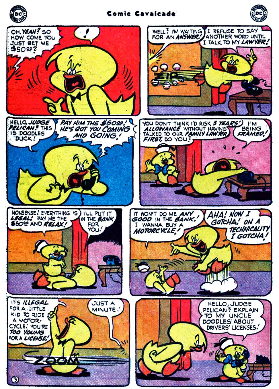 Read online Comic Cavalcade comic -  Issue #63 - 36