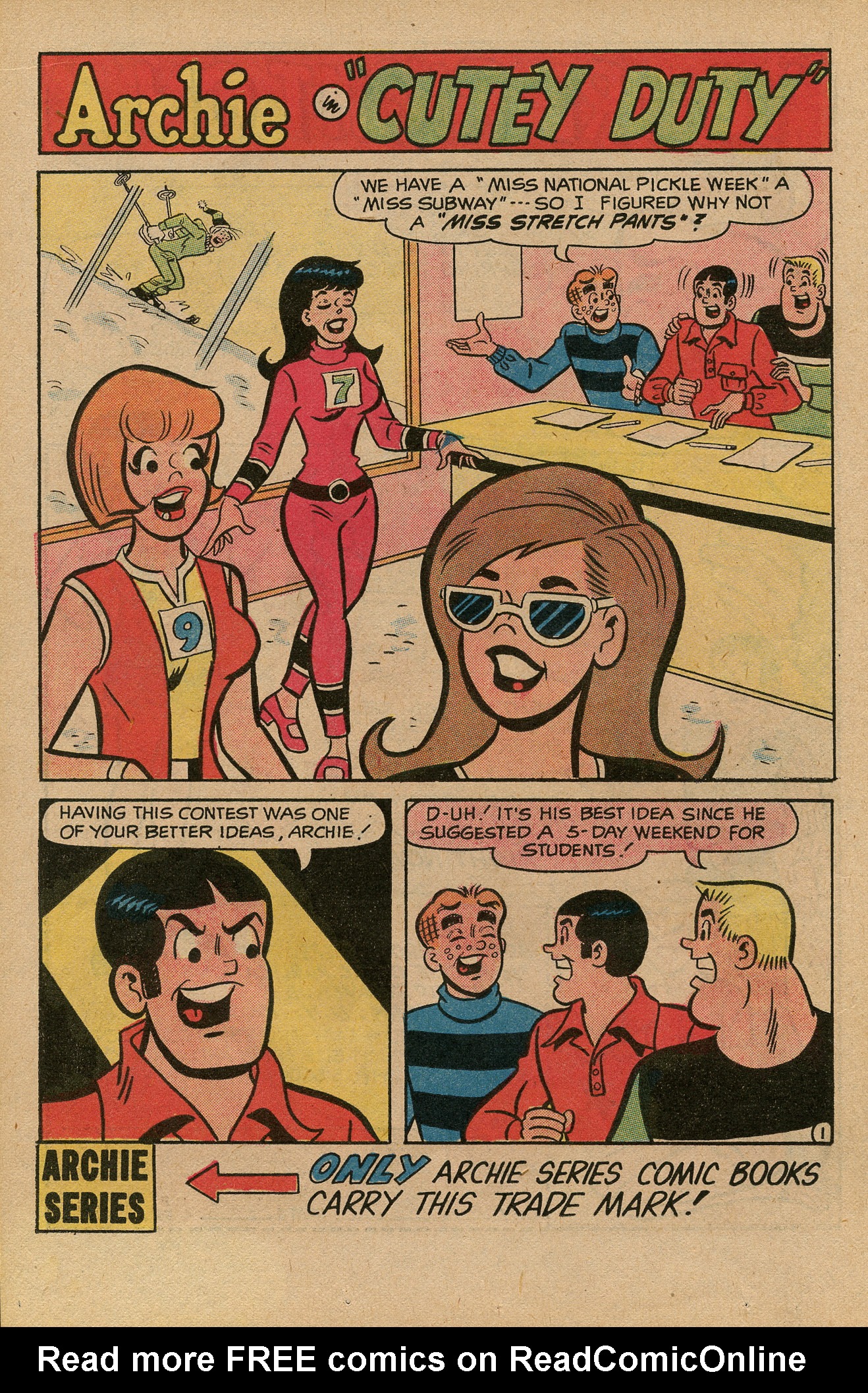 Read online Archie's TV Laugh-Out comic -  Issue #12 - 38