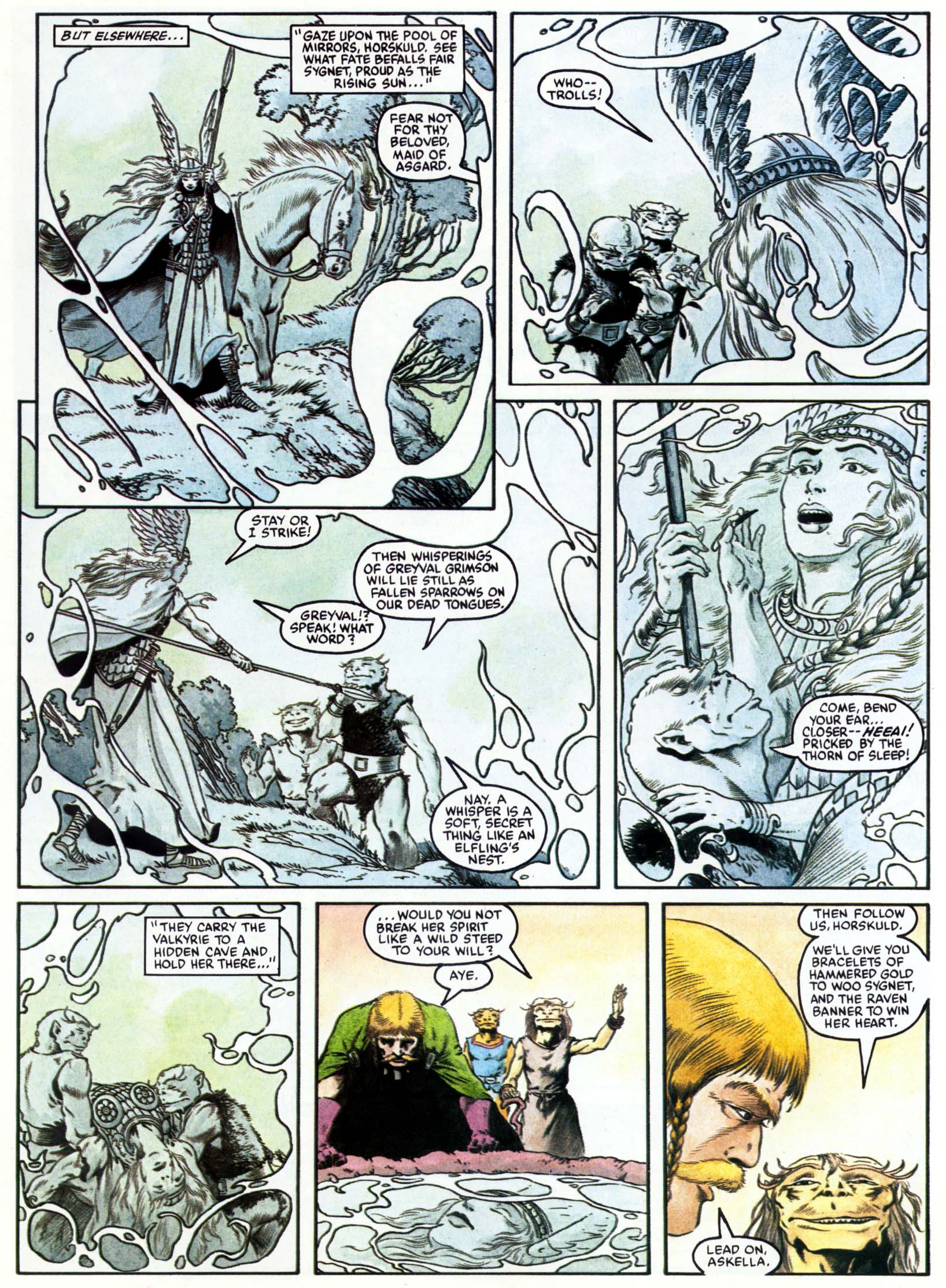 Read online Marvel Graphic Novel comic -  Issue #15 - The Raven Banner - 46
