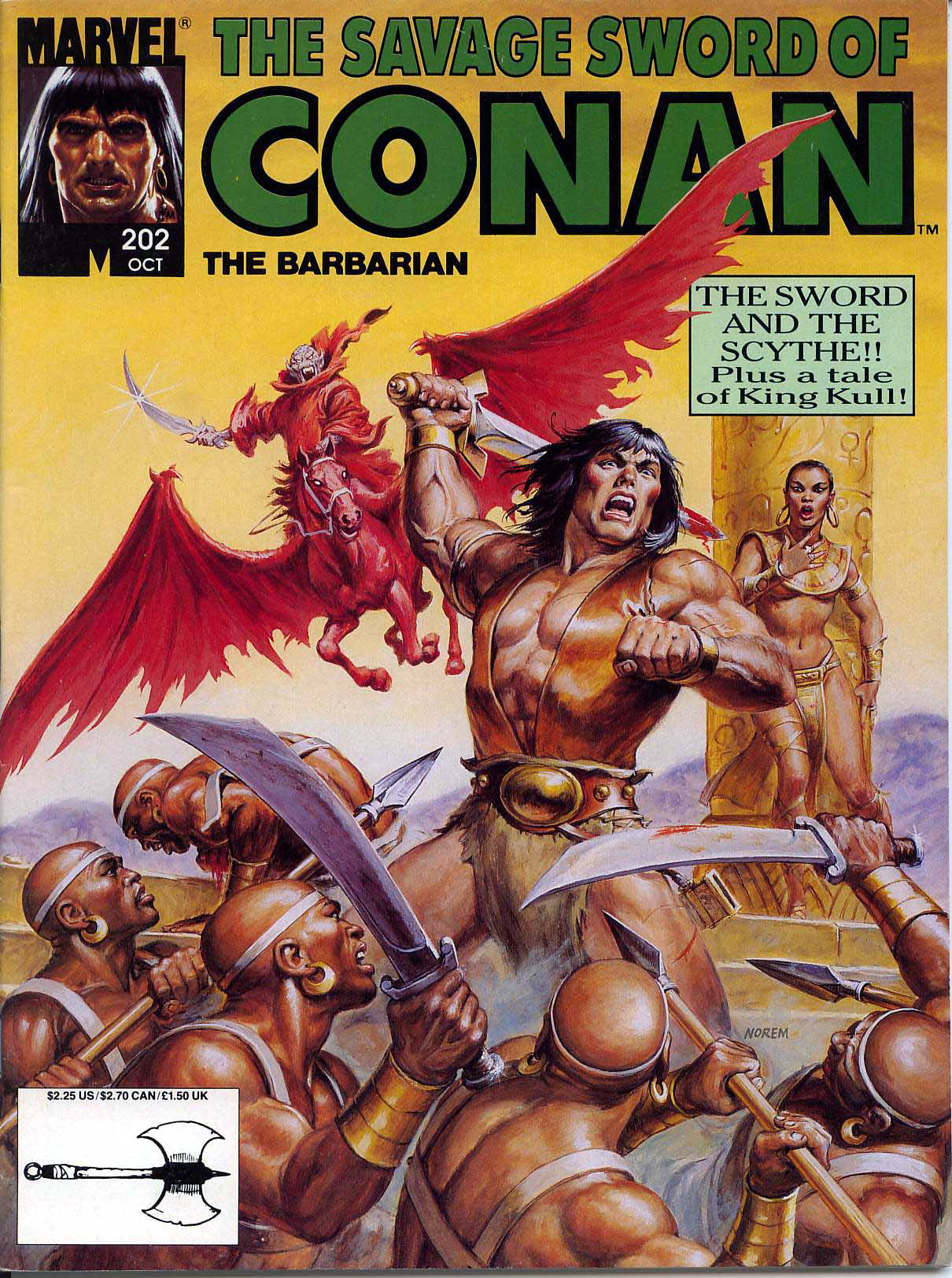 Read online The Savage Sword Of Conan comic -  Issue #202 - 1