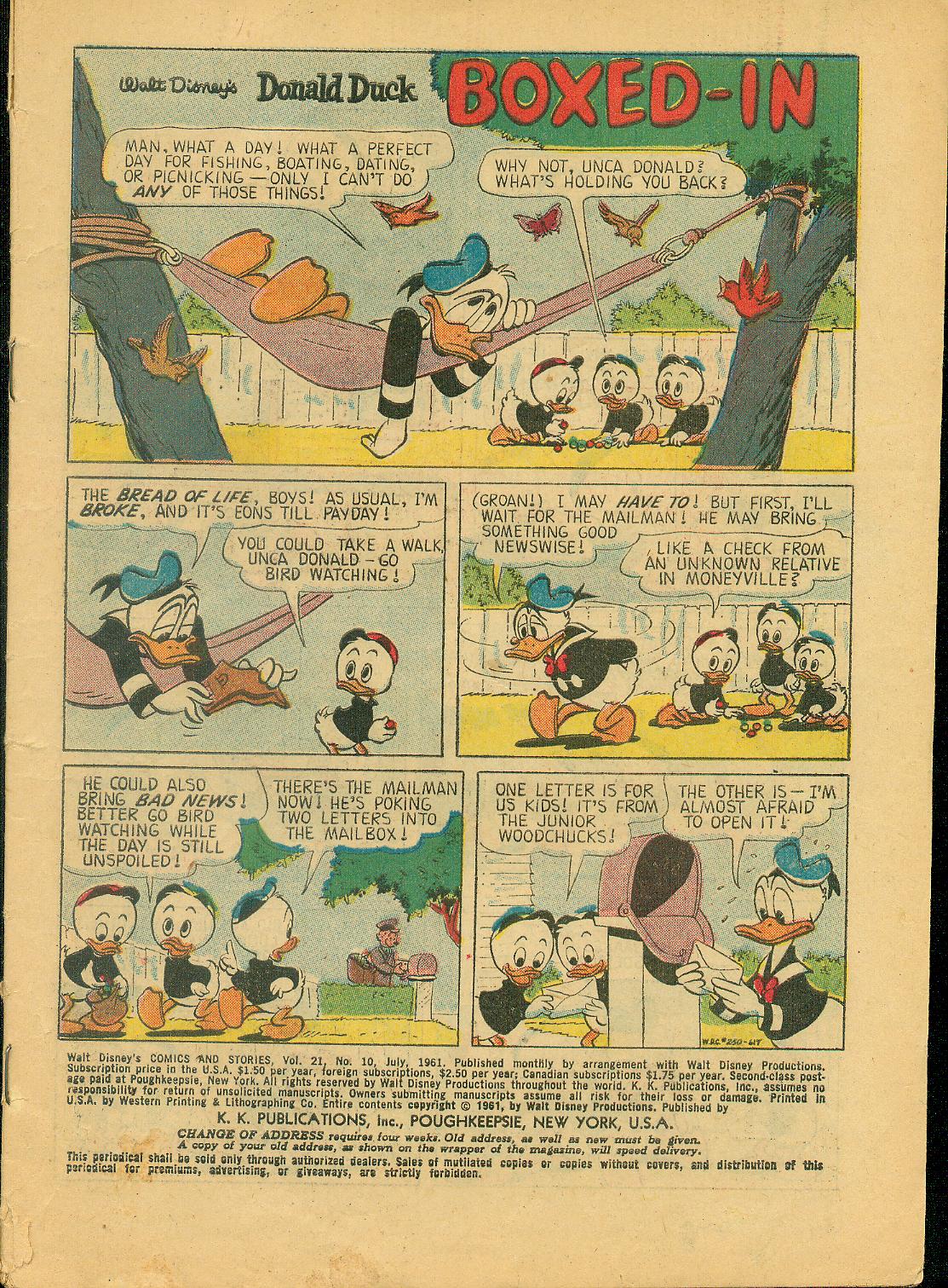 Read online Walt Disney's Comics and Stories comic -  Issue #250 - 3