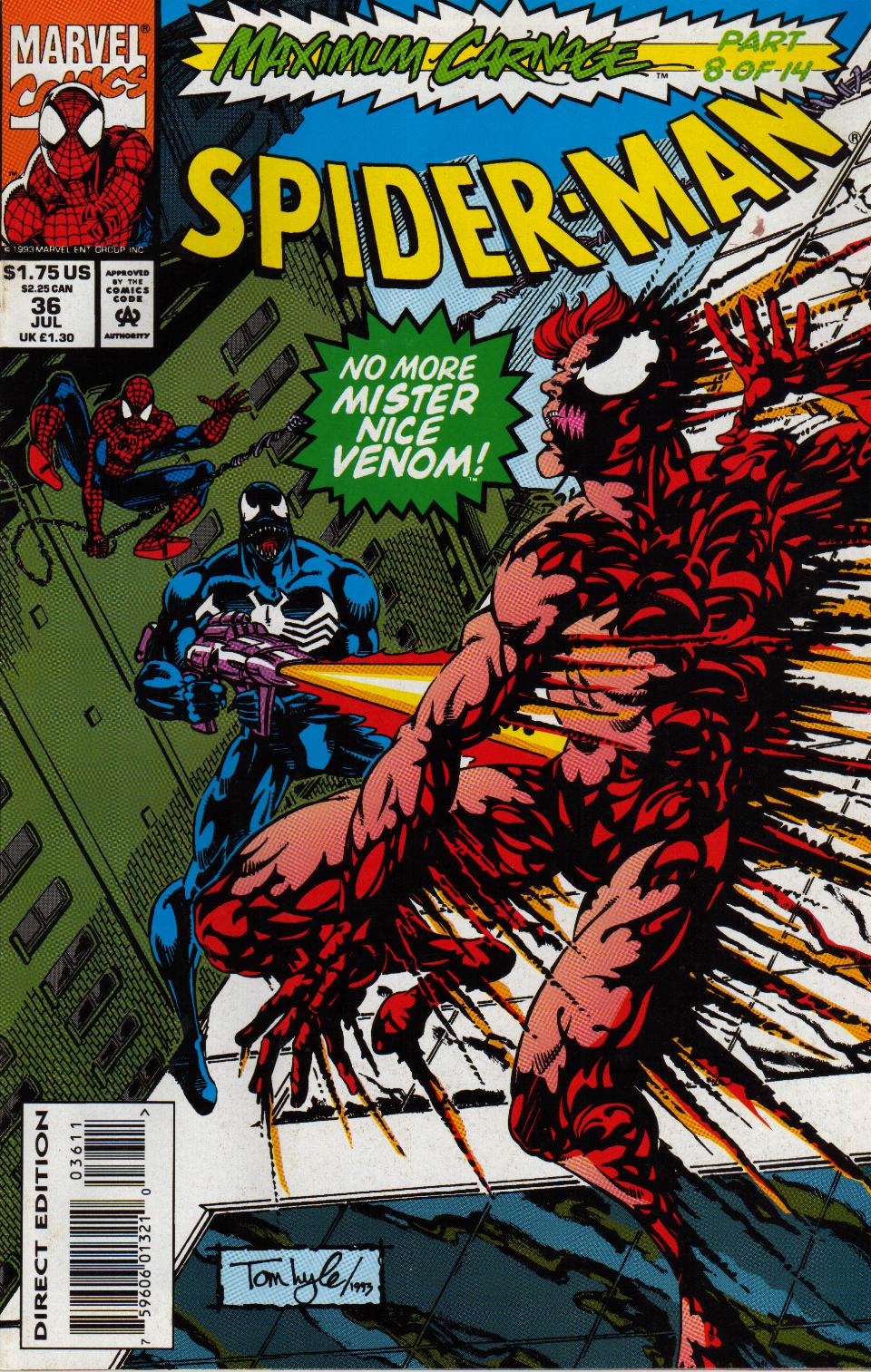 Read online Spider-Man (1990) comic -  Issue #36 - Hate Is In The Air - 1