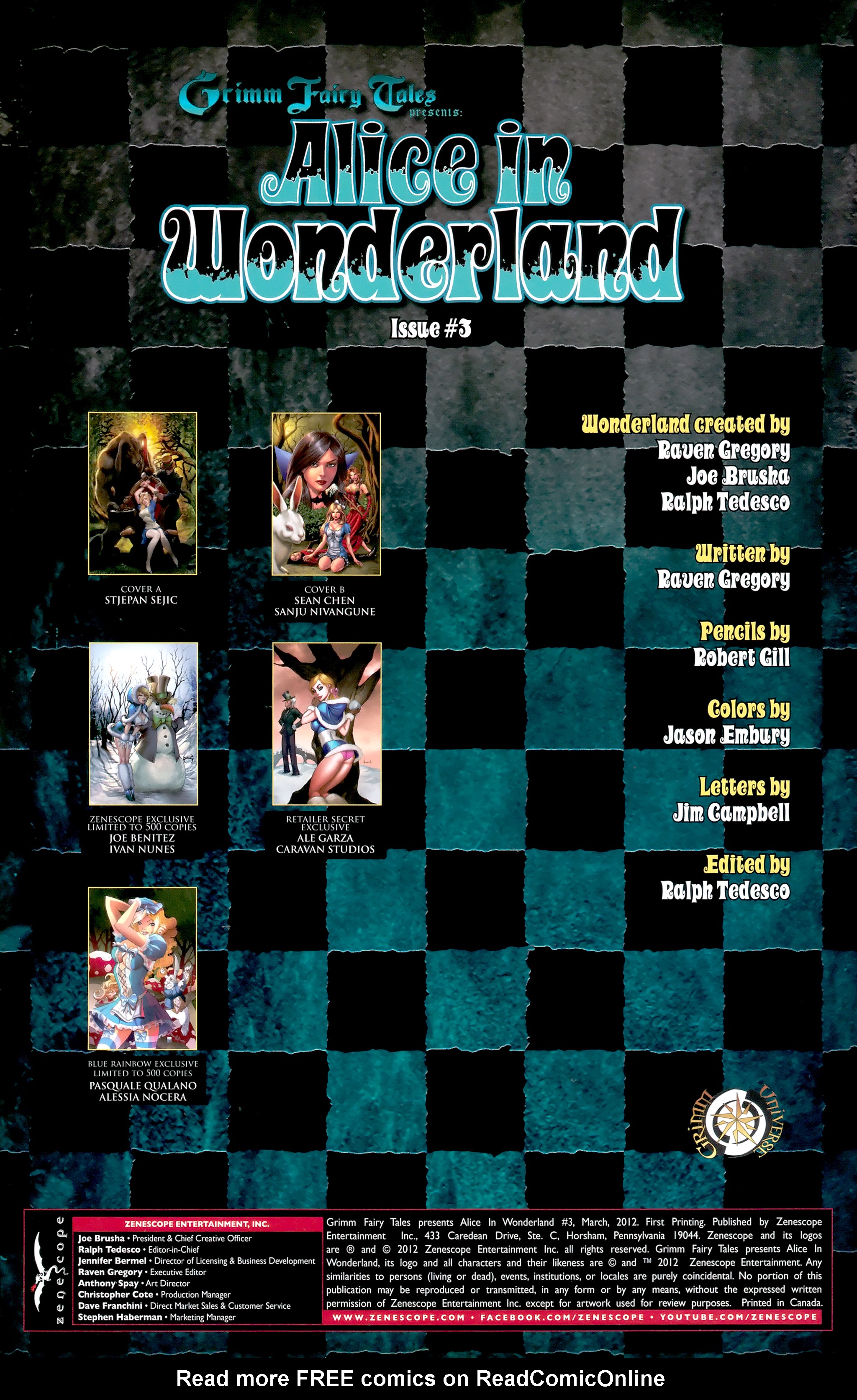 Read online Grimm Fairy Tales presents Alice in Wonderland comic -  Issue #3 - 2